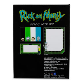 Rick and Morty Portal Splatter Sticky Note and Tab Box Set