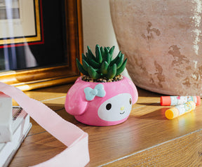 Sanrio My Melody 3-Inch Ceramic Mini Planter With Artificial Succulent