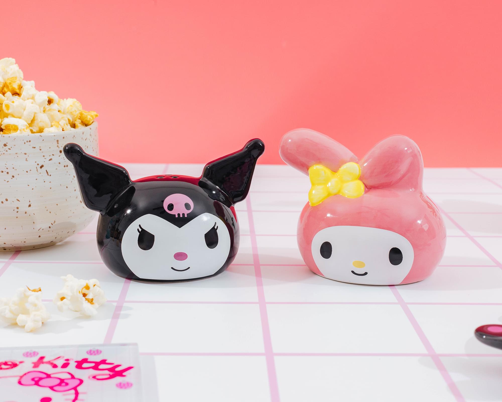 Sanrio My Melody and Kuromi Ceramic Salt and Pepper Shaker Set