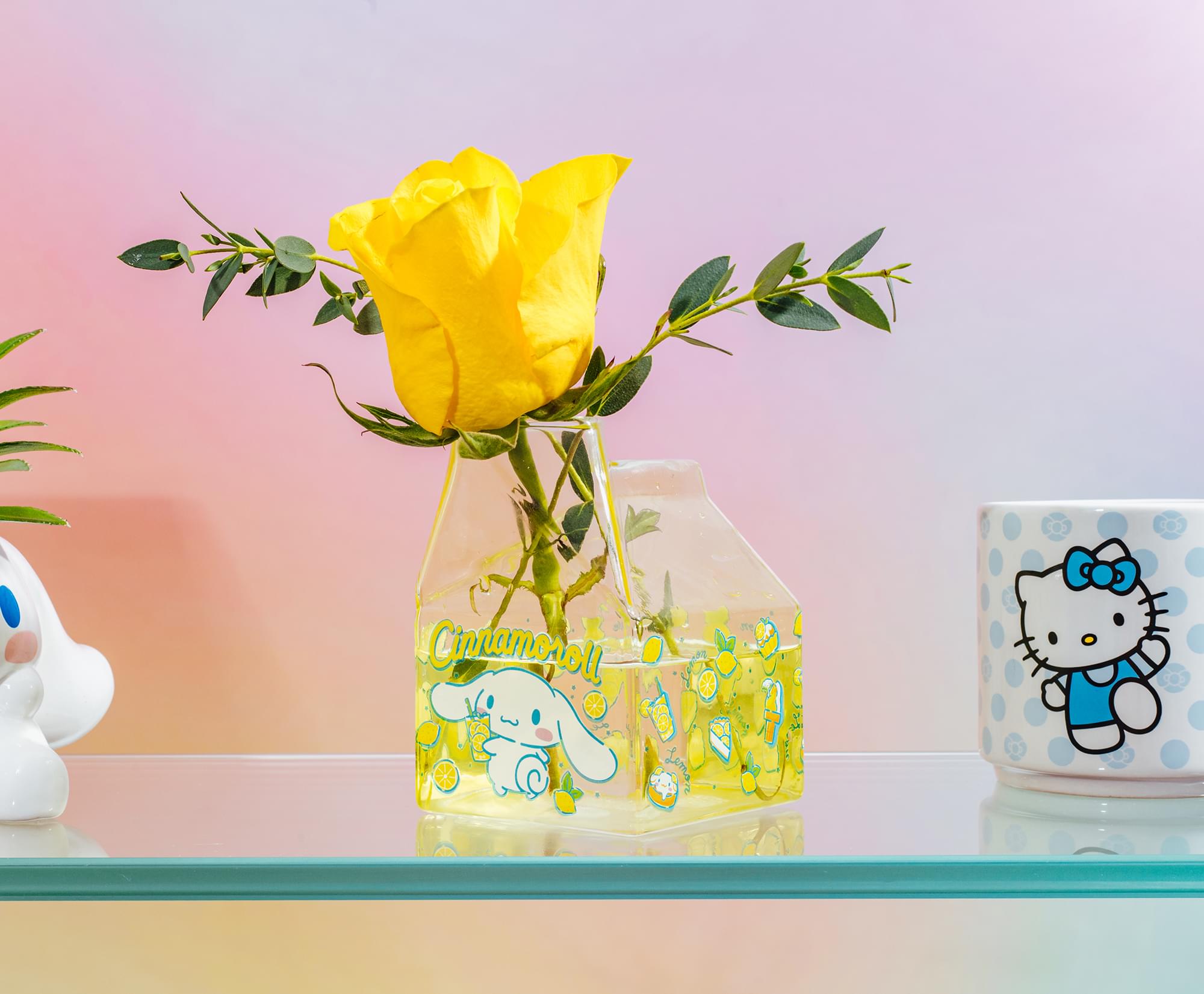 Sanrio Cinnamoroll Lemonade Glass Milk Carton | Holds 12 Ounces