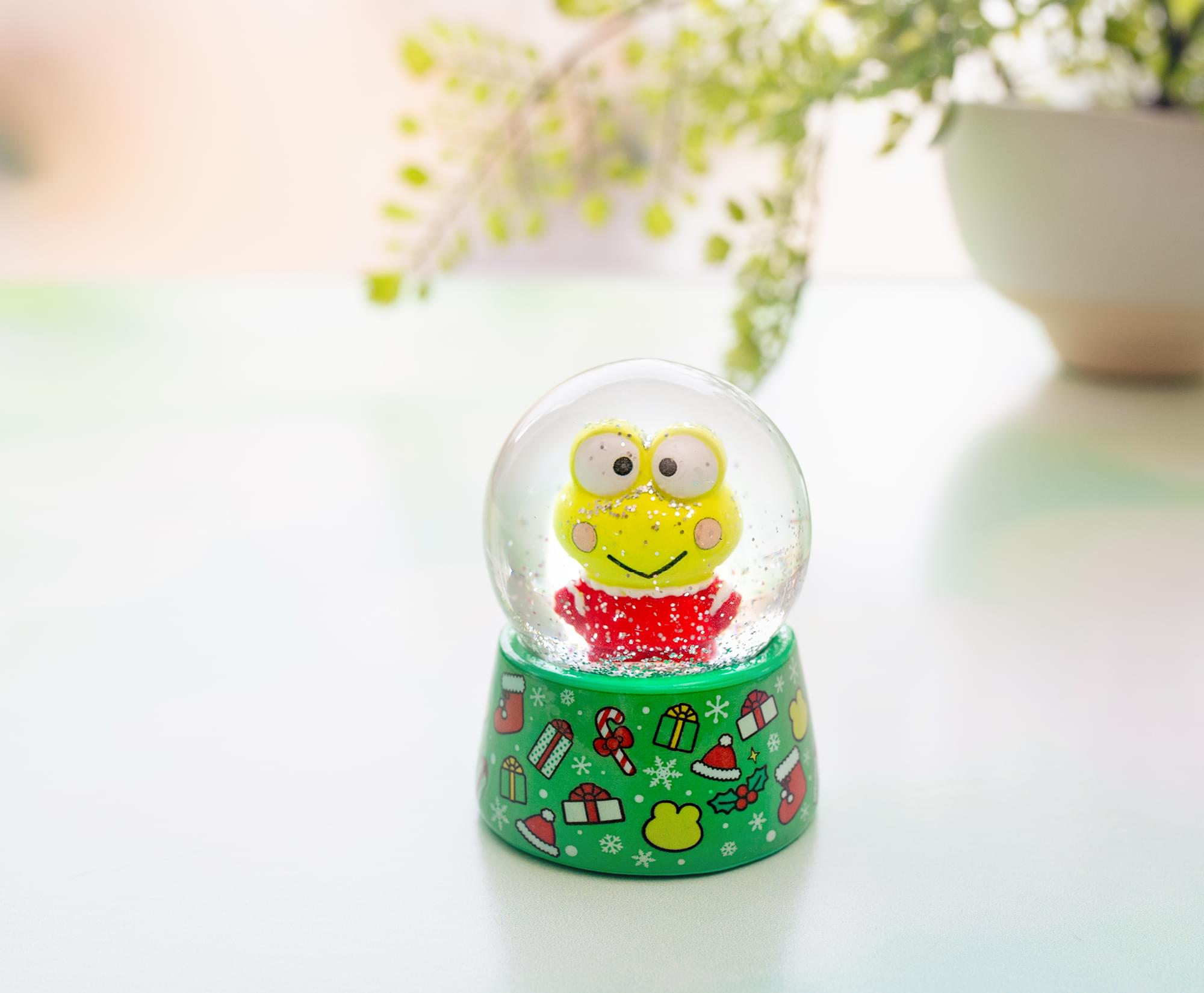 Sanrio Keroppi Holiday Mini Snow Globe | 3 Inches Tall