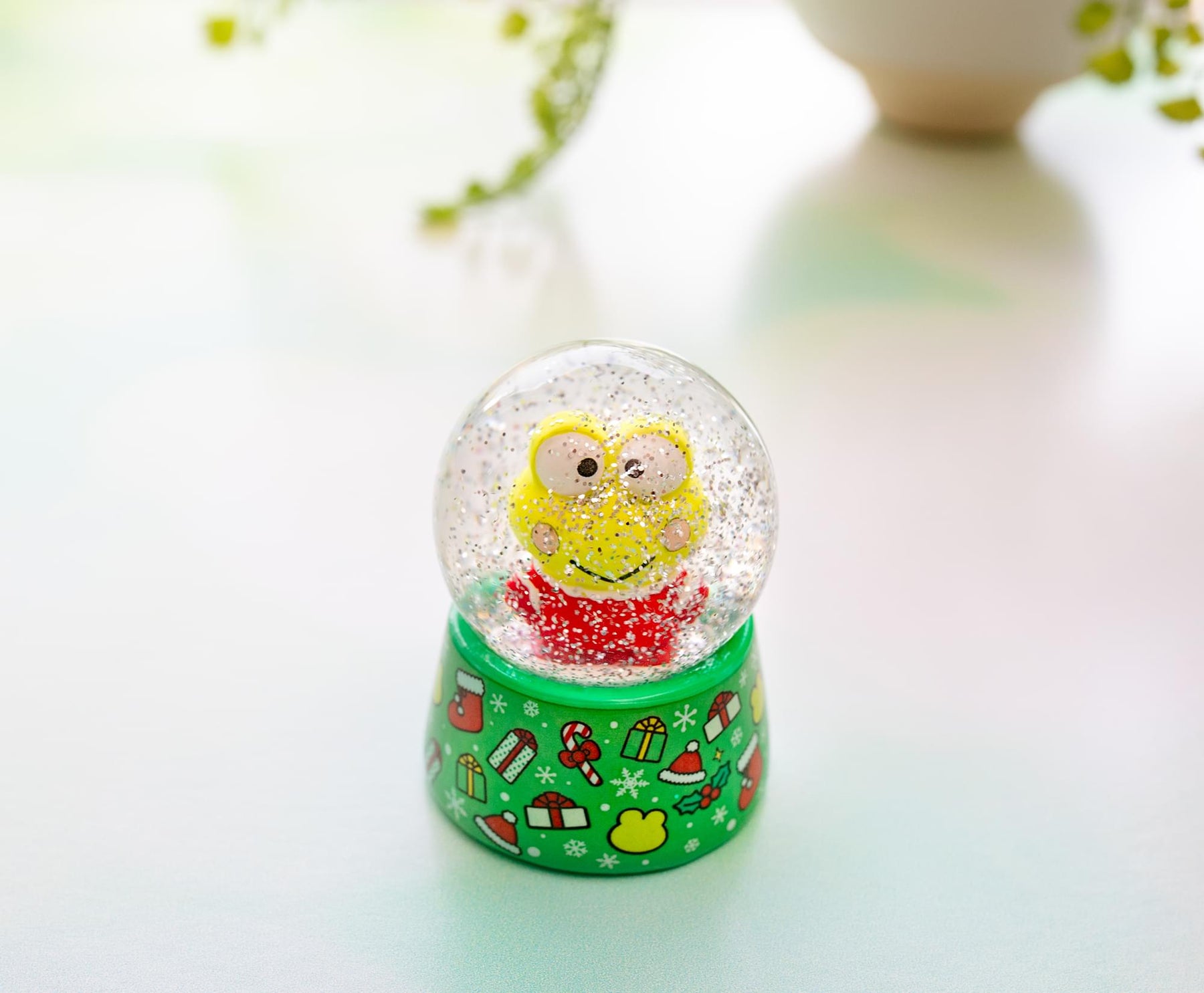Sanrio Keroppi Holiday Mini Snow Globe | 3 Inches Tall