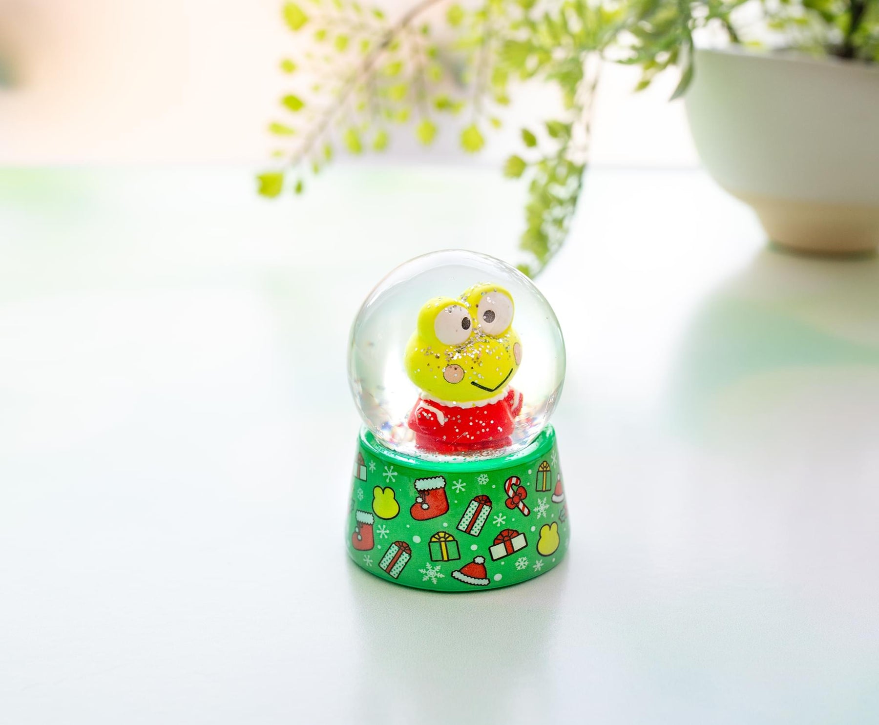 Sanrio Keroppi Holiday Mini Snow Globe | 3 Inches Tall
