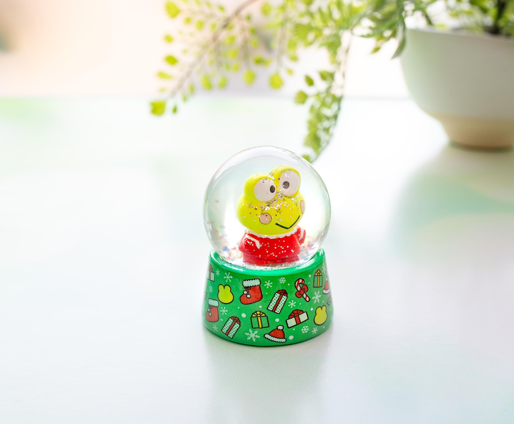 Sanrio Keroppi Holiday Mini Snow Globe | 3 Inches Tall
