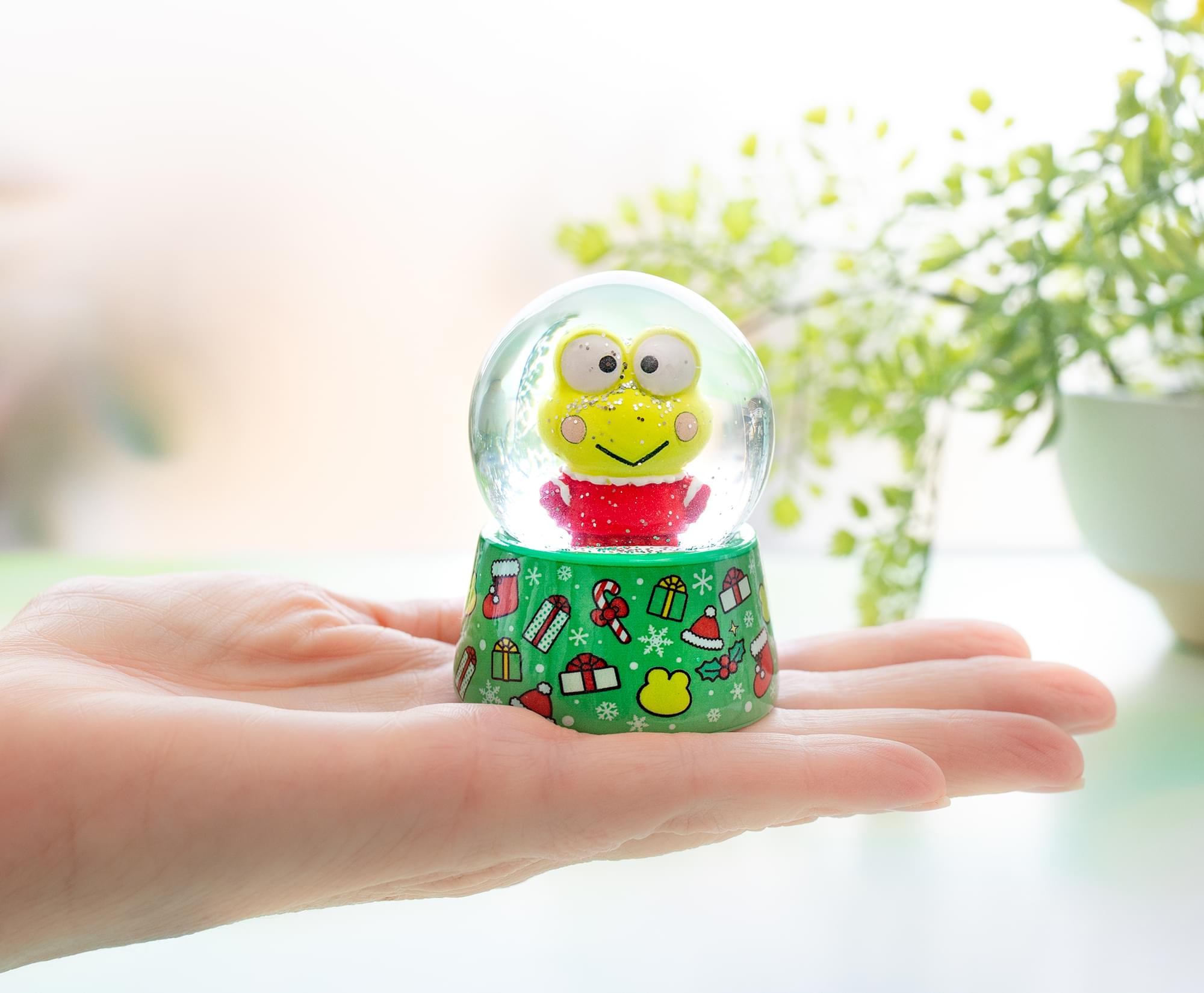 Sanrio Keroppi Holiday Mini Snow Globe | 3 Inches Tall