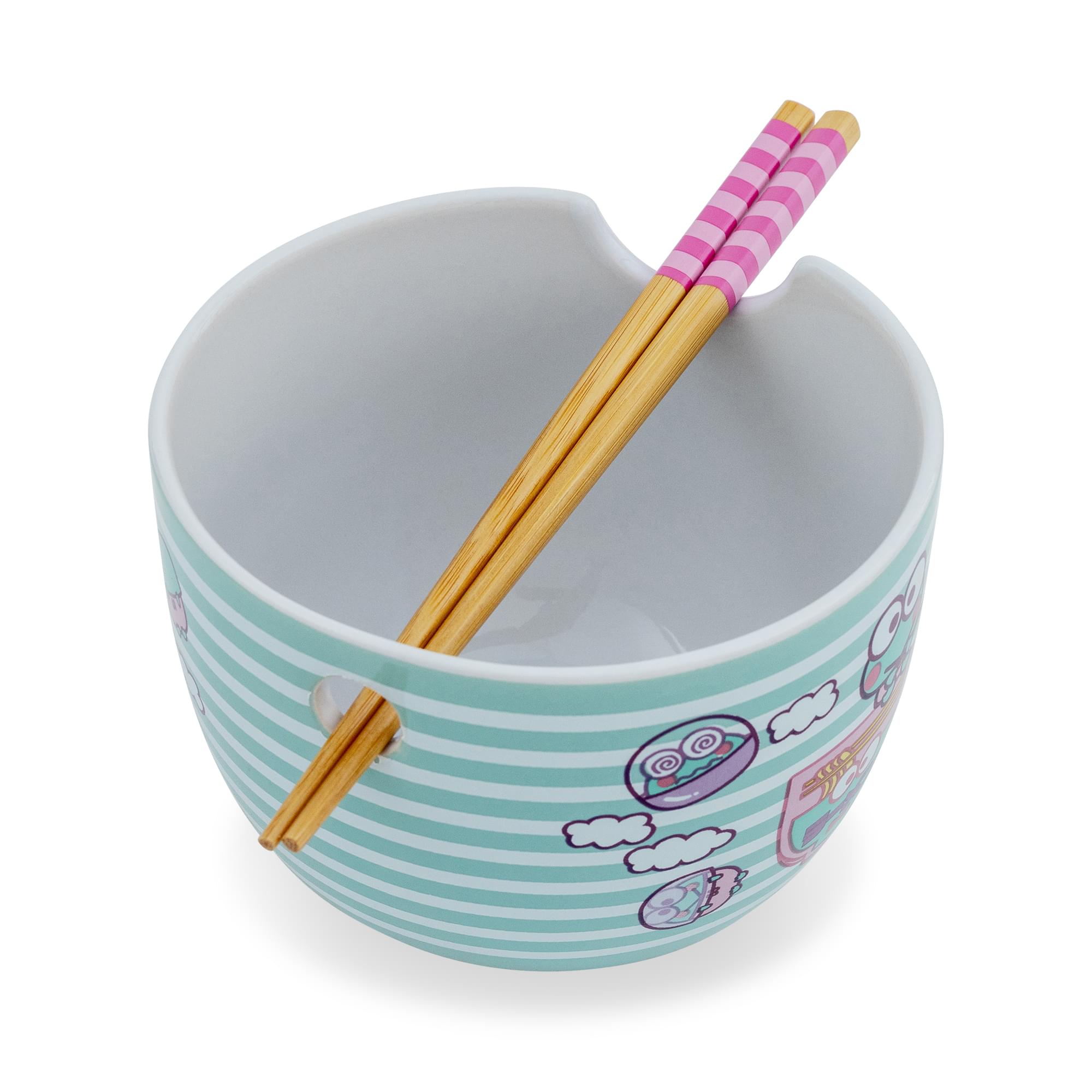 Sanrio Keroppi Fishing 20-Ounce Ramen Bowl and Chopstick Set