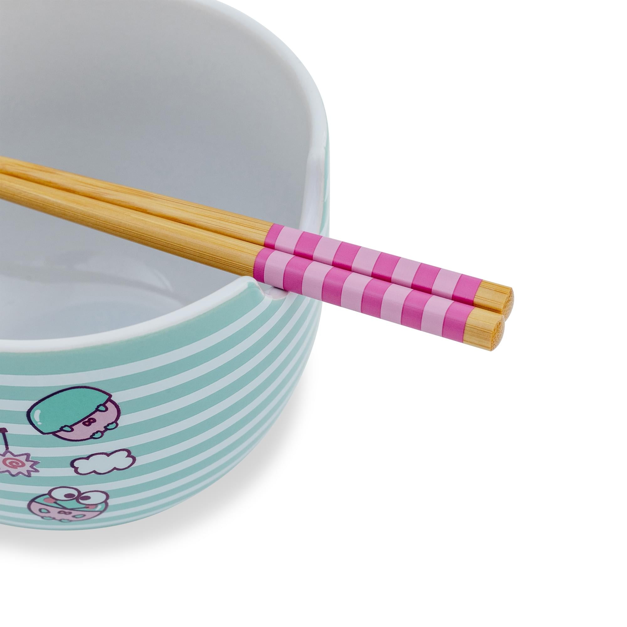 Sanrio Keroppi Fishing 20-Ounce Ramen Bowl and Chopstick Set