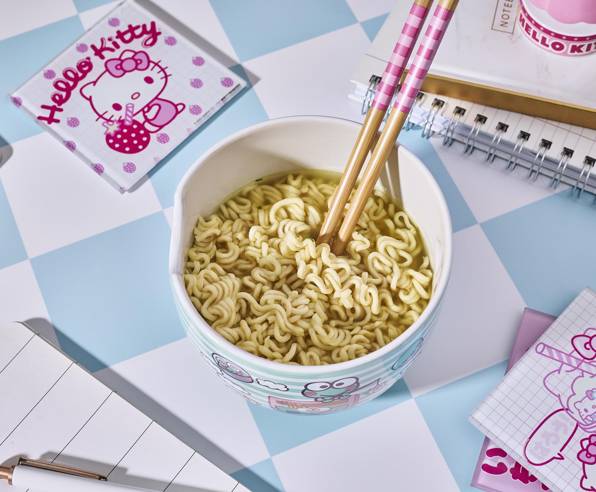 Sanrio Keroppi Fishing 20-Ounce Ramen Bowl and Chopstick Set