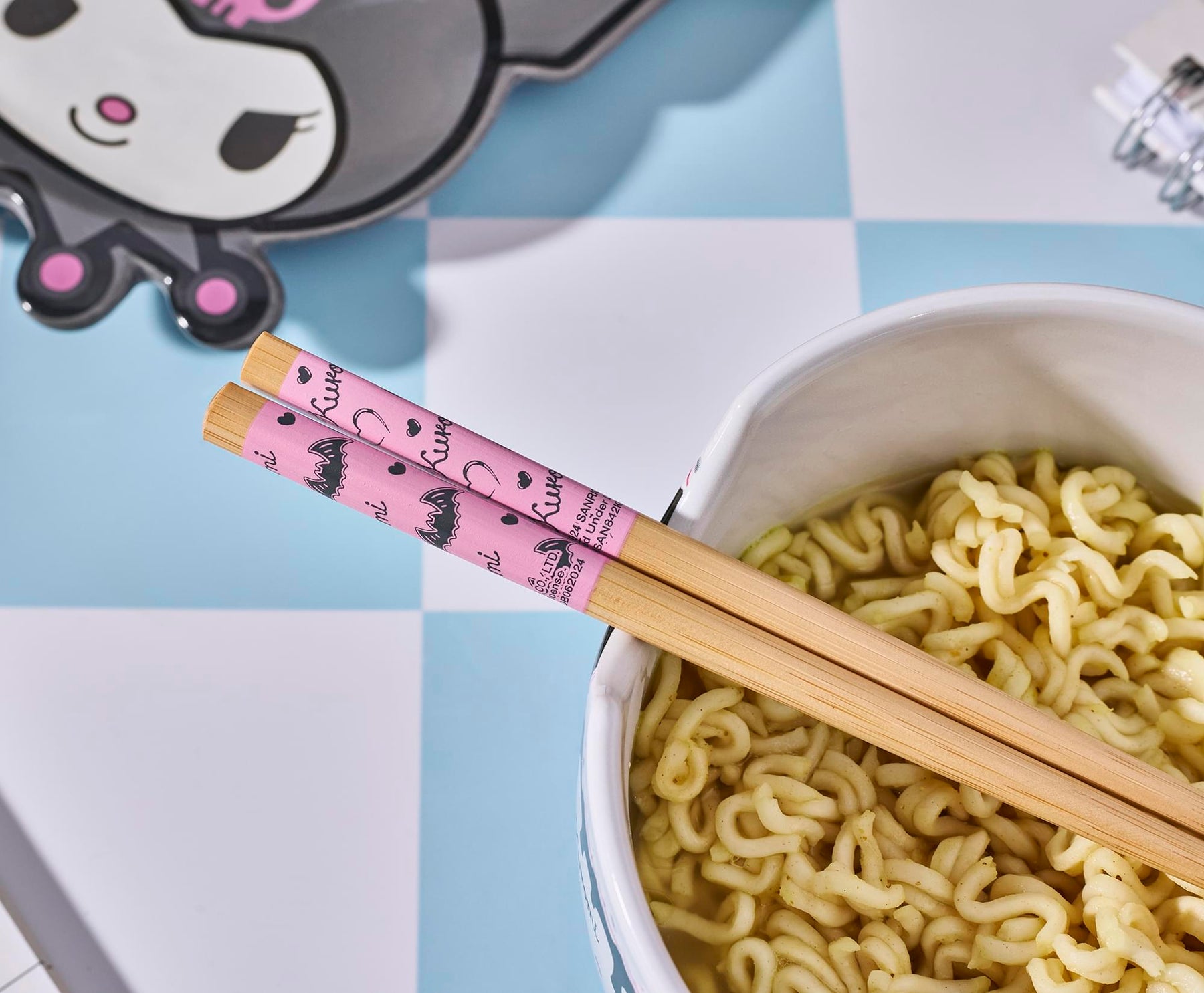 Sanrio Kuromi Sweets 20-Ounce Ramen Bowl and Chopstick Set