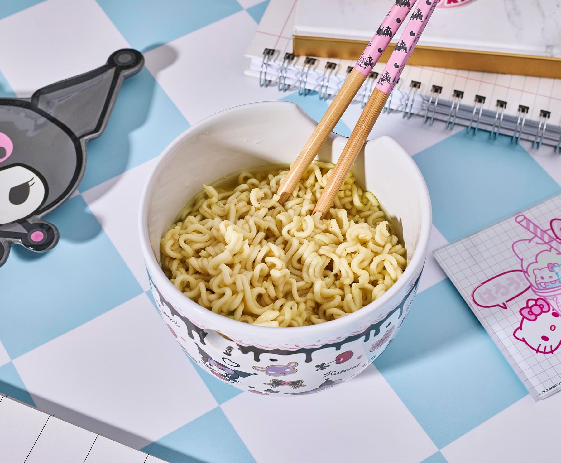 Sanrio Kuromi Sweets 20-Ounce Ramen Bowl and Chopstick Set