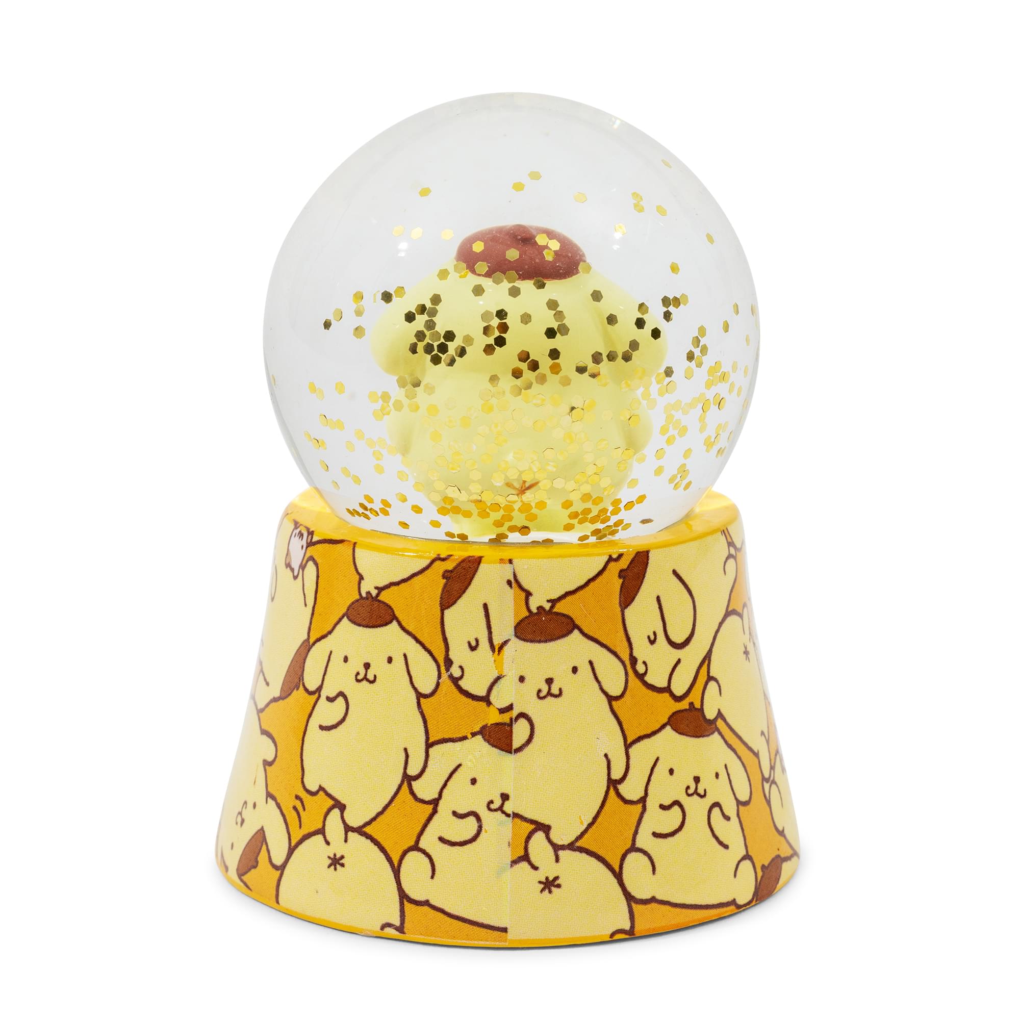 Sanrio Pompompurin Mini Light-Up Snow Globe | 3 Inches Tall