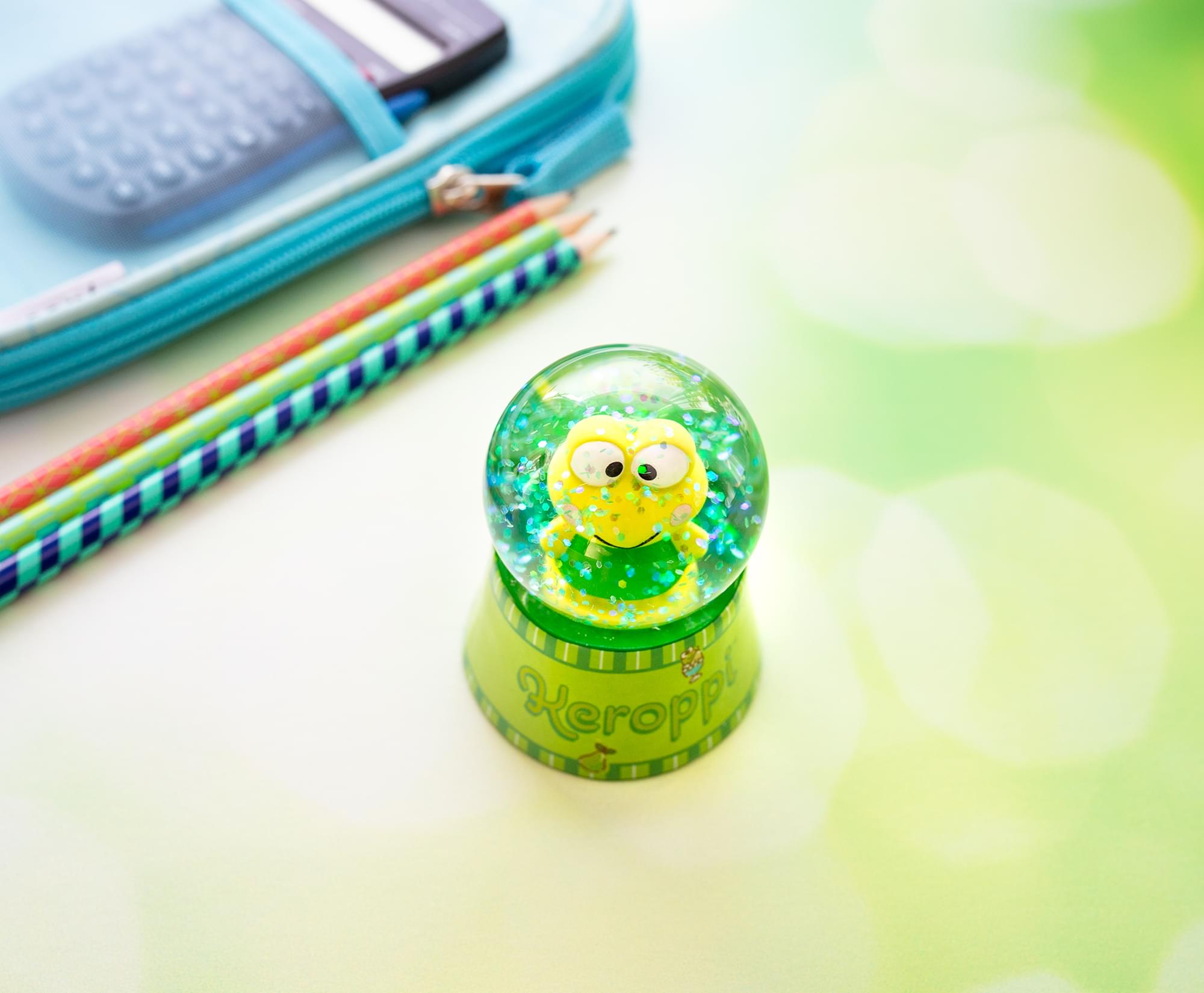 Sanrio Keroppi Mini Light-Up Snow Globe | 3 Inches Tall