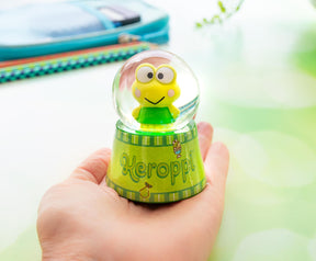 Sanrio Keroppi Mini Light-Up Snow Globe | 3 Inches Tall