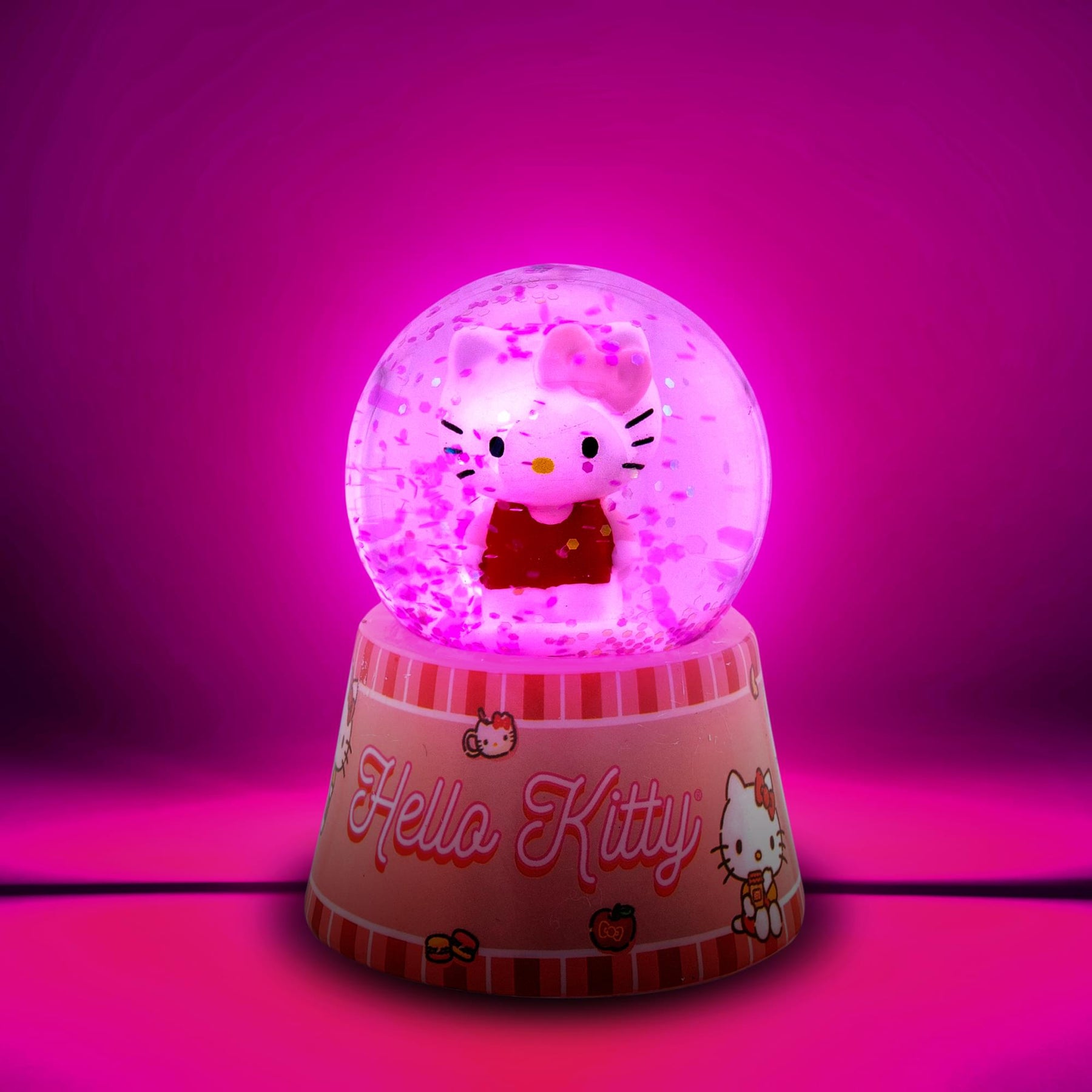 Sanrio Hello Kitty Mini Light-Up Snow Globe | 3 Inches Tall