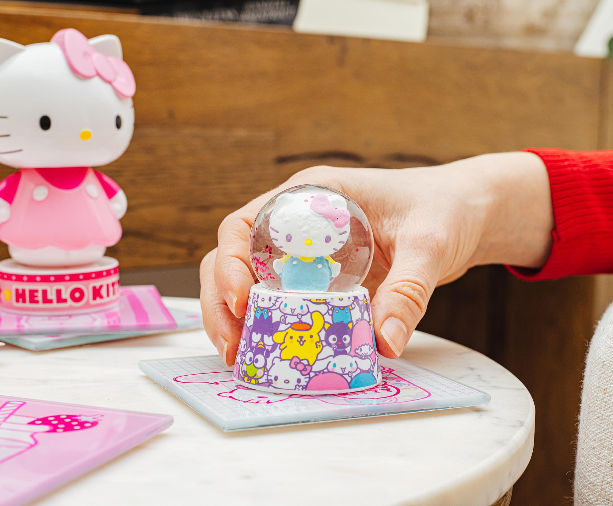 Sanrio Hello Kitty and Friends Mini Light-Up Snow Globe | 3 Inches Tall