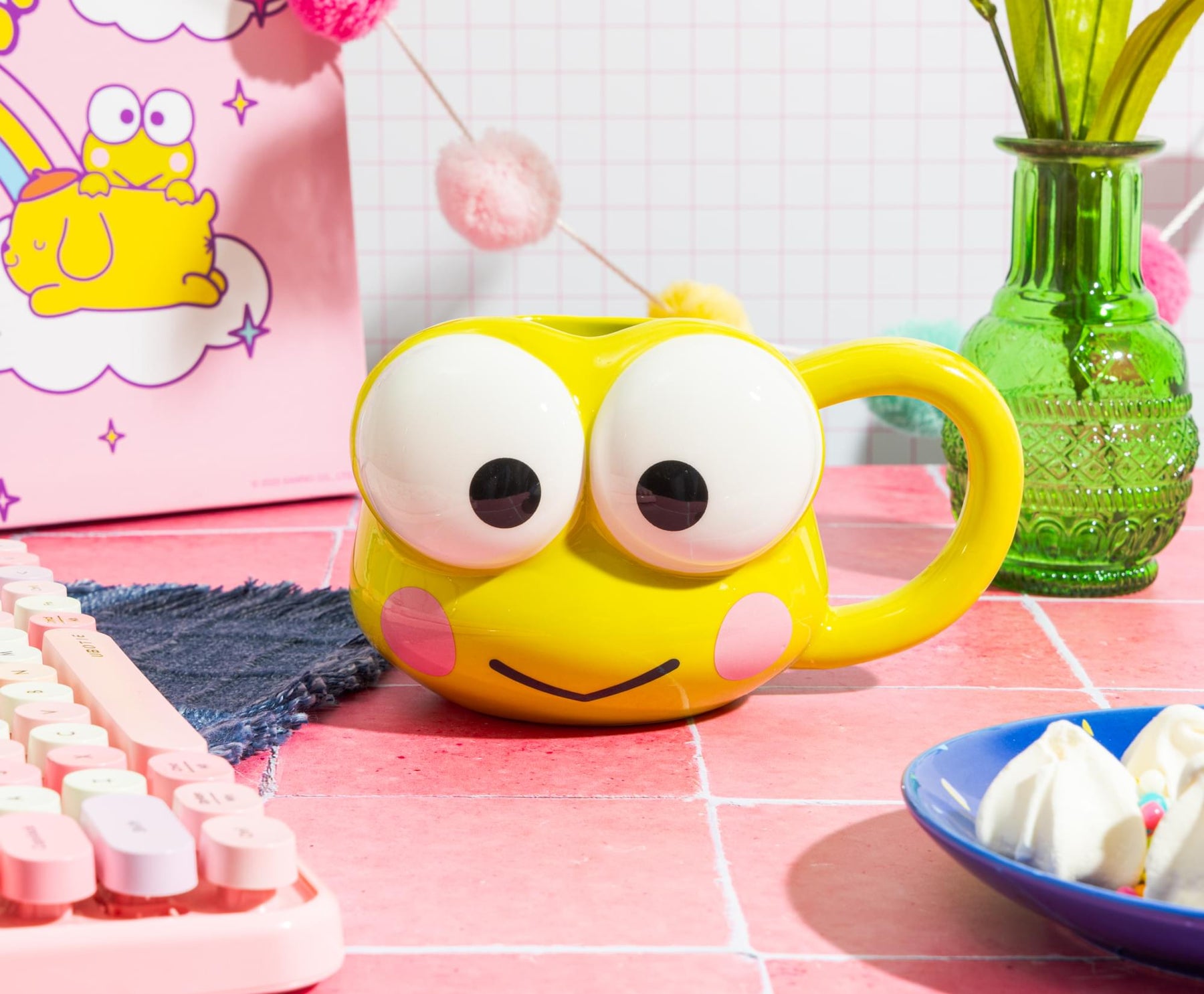 Sanrio Keroppi Sculpted Ceramic Mug | Holds 20 Ounces