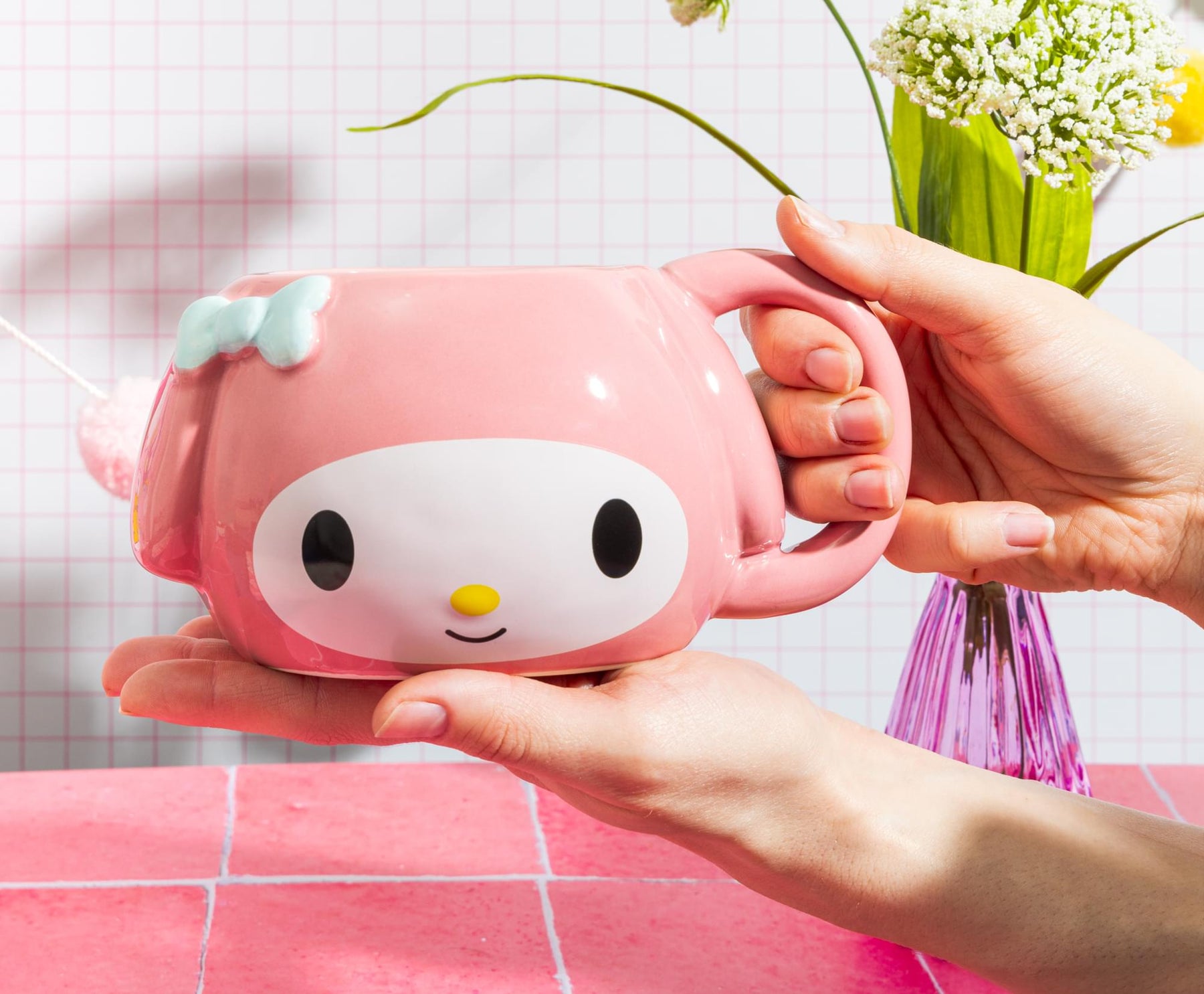 Sanrio My Melody Sculpted Ceramic Mug | Holds 20 Ounces