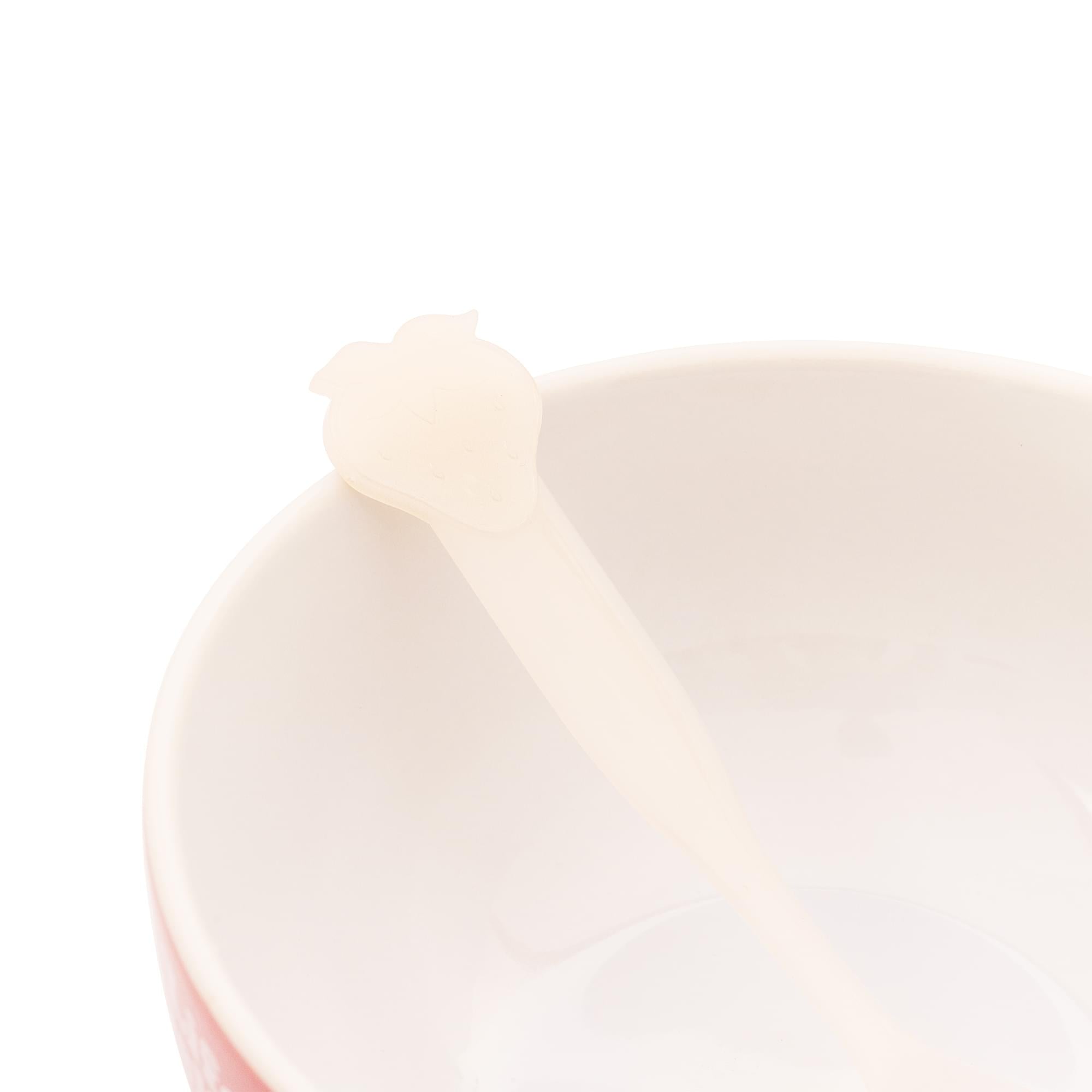 Strawberry Shortcake Ceramic Bowl With Color-Changing Spoon | Holds 27 Ounces
