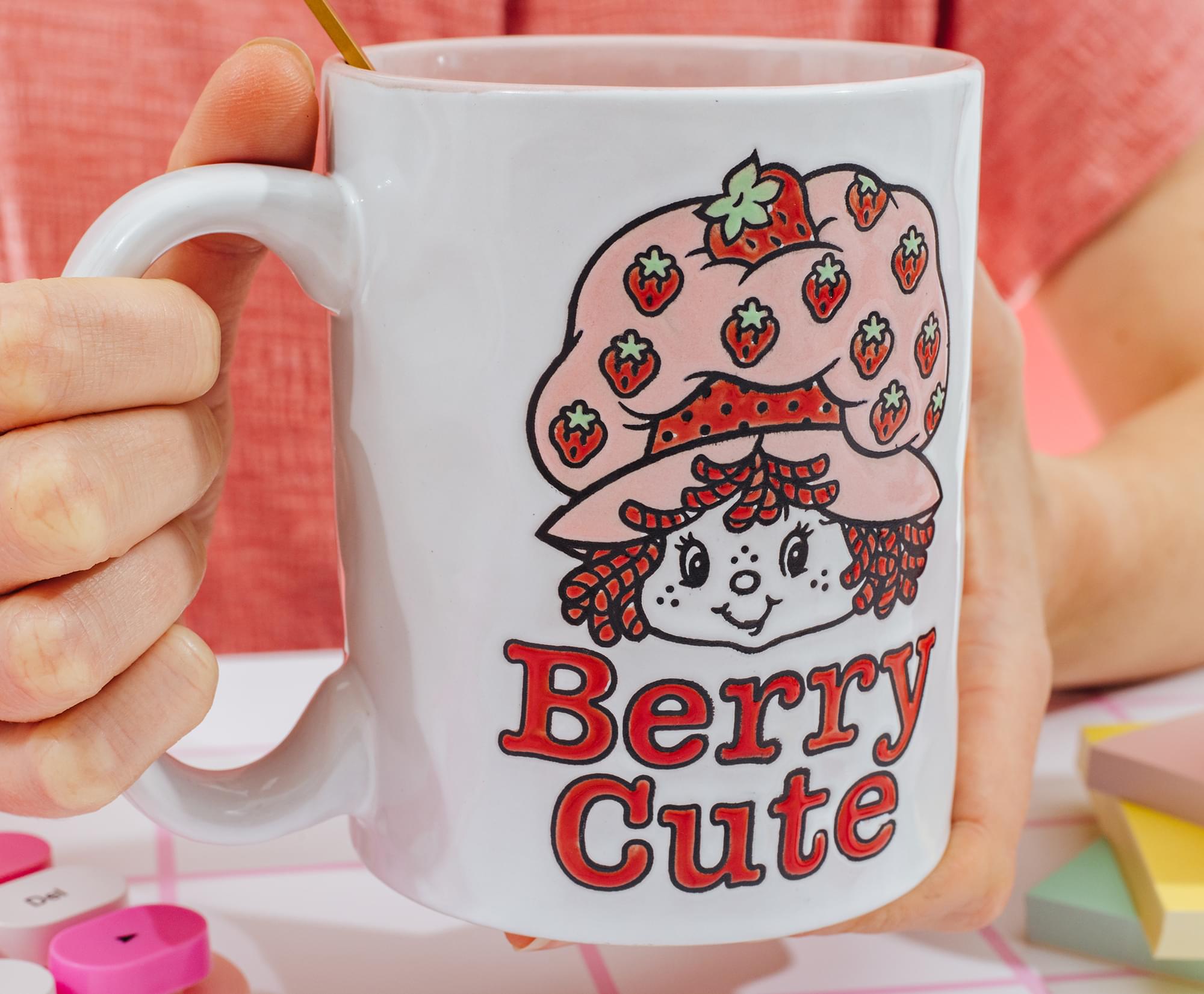 Strawberry Shortcake "Berry Cute" Ceramic Pottery Mug | Holds 17 Ounces
