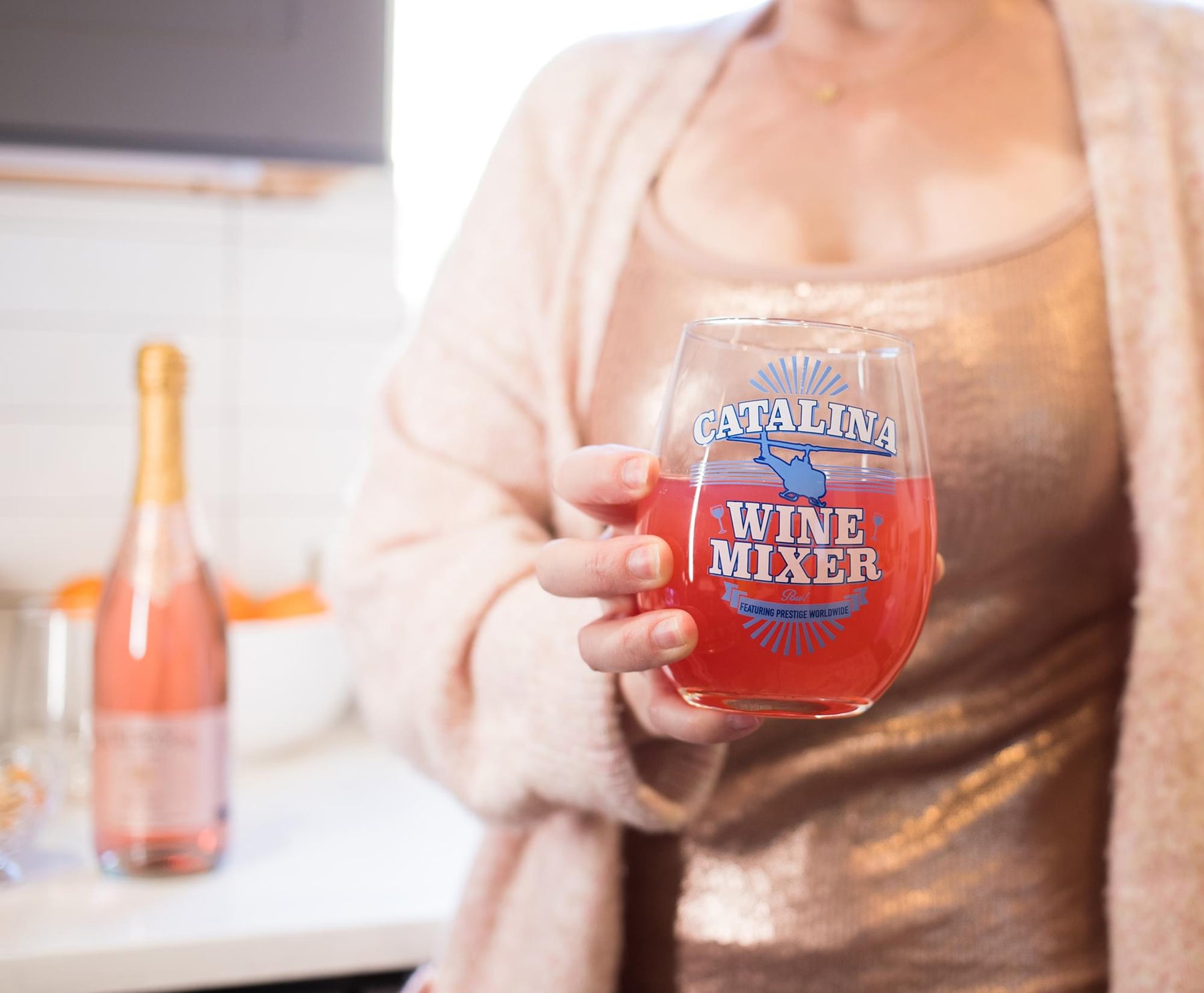 Step Brothers Catalina Wine Mixer 20 oz Drinking Stemless Wine Glass