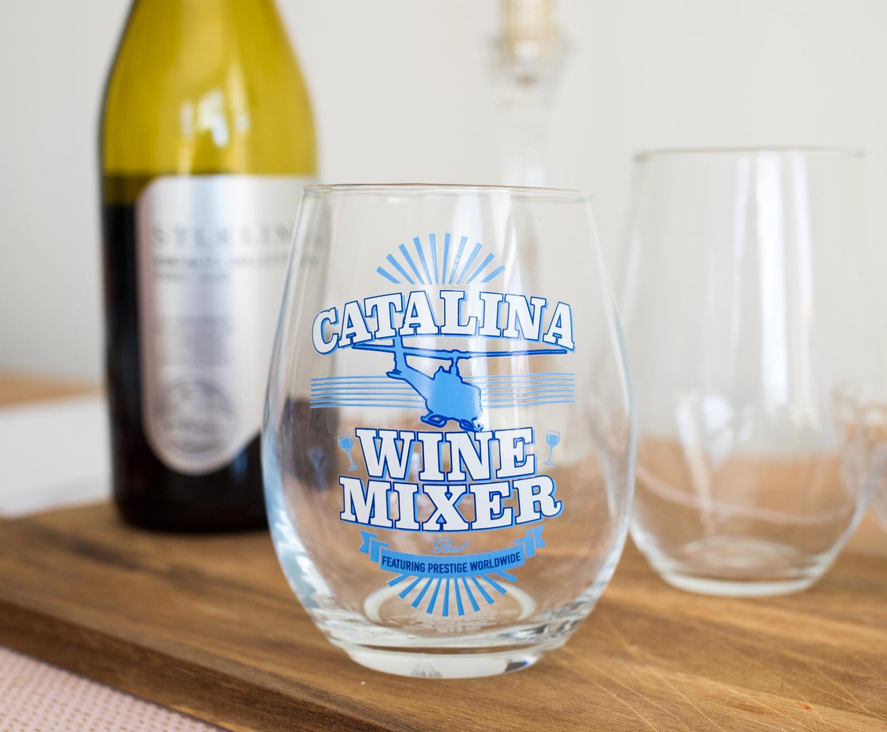 Step Brothers Catalina Wine Mixer 20 oz Drinking Stemless Wine Glass