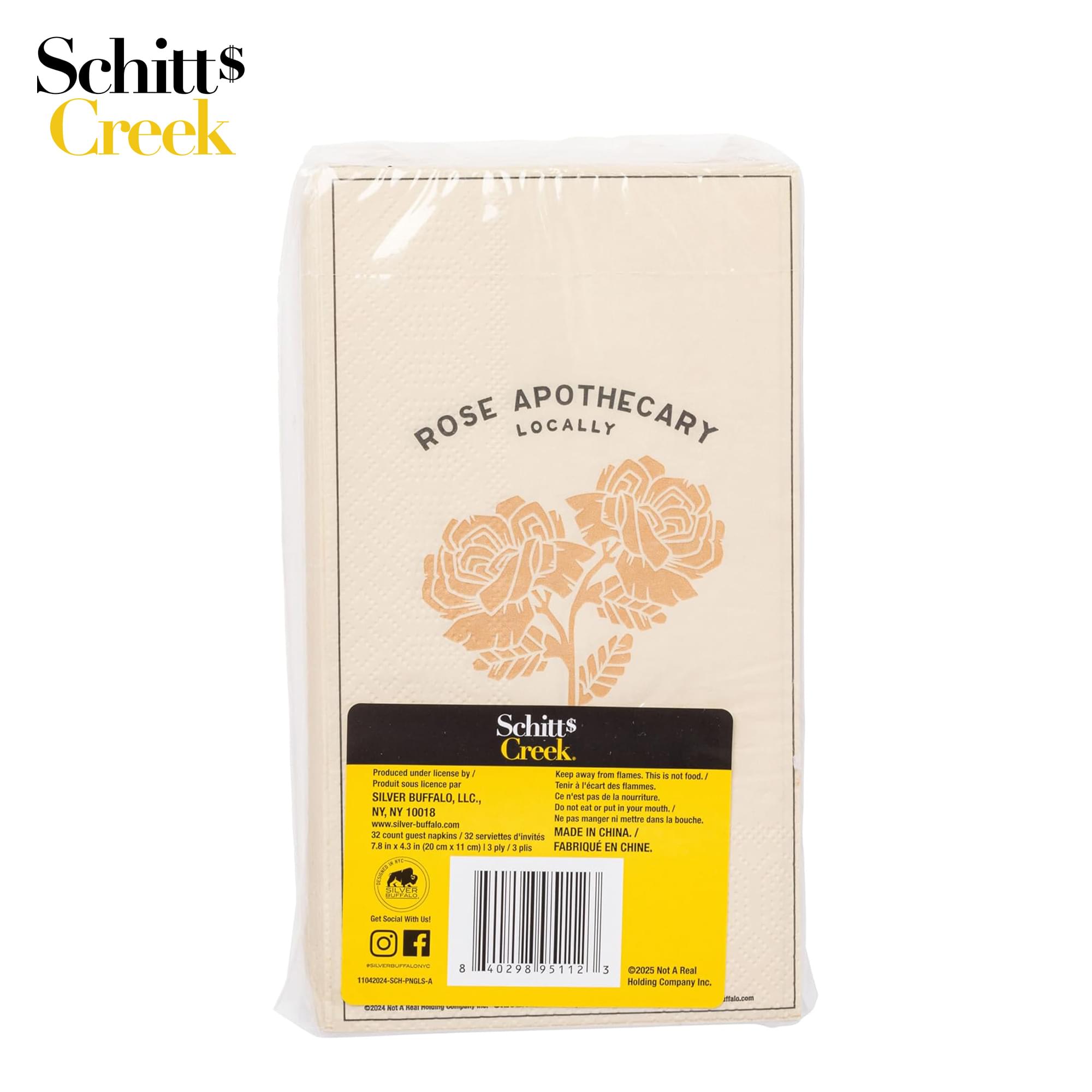 Schitt's Creek "Rose Apothecary" Guest Napkins | 32 Count