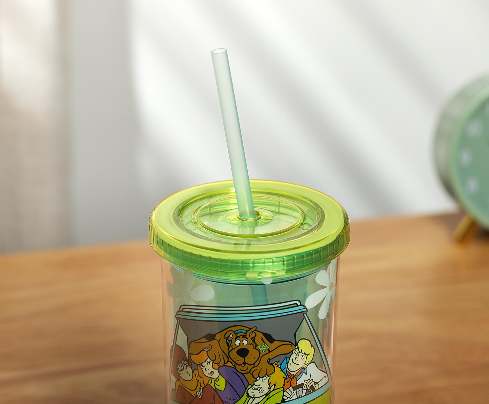 Scooby-Doo Mystery Machine Carnival Cup With Lid and Straw | Holds 20 Ounces