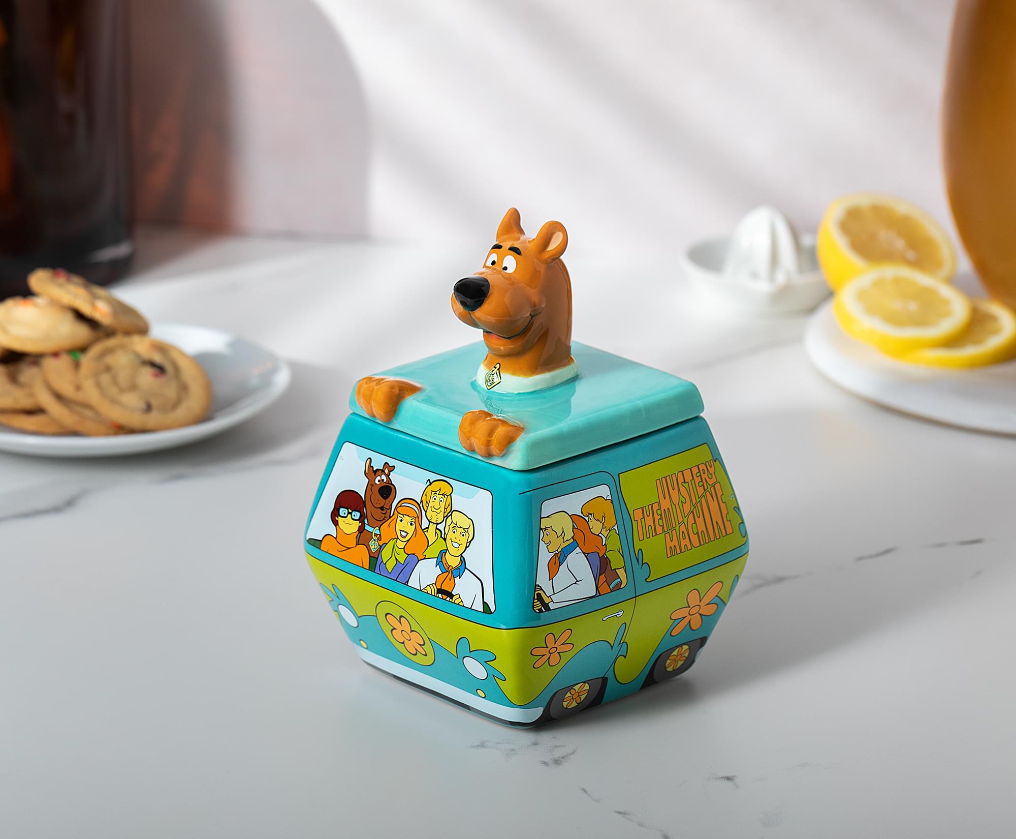 Scooby-Doo Mystery Machine 7-Inch Sculpted Ceramic Snack Jar