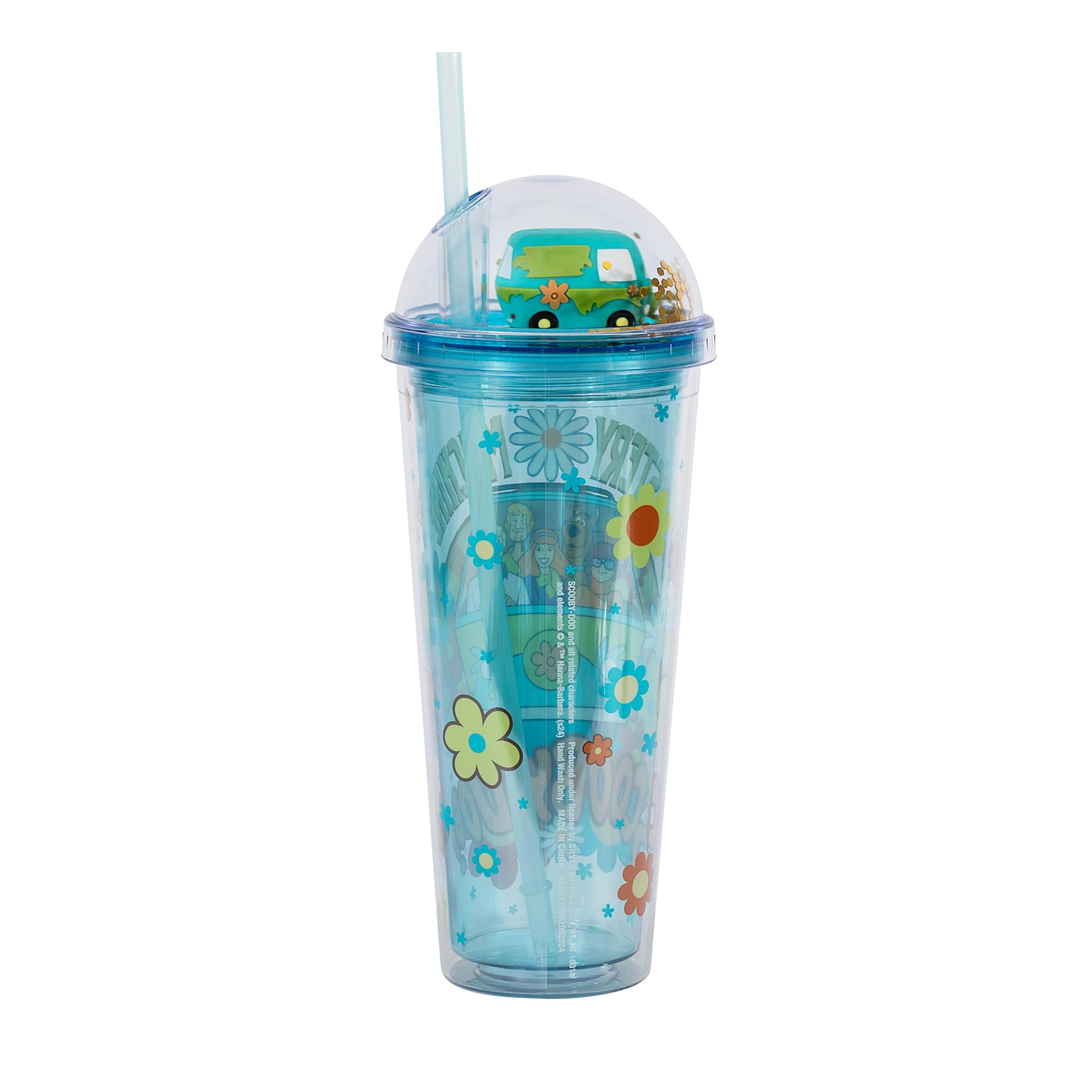 Scooby-Doo Mystery Machine Gang 24-Ounce Carnival Cup With Lid and Straw