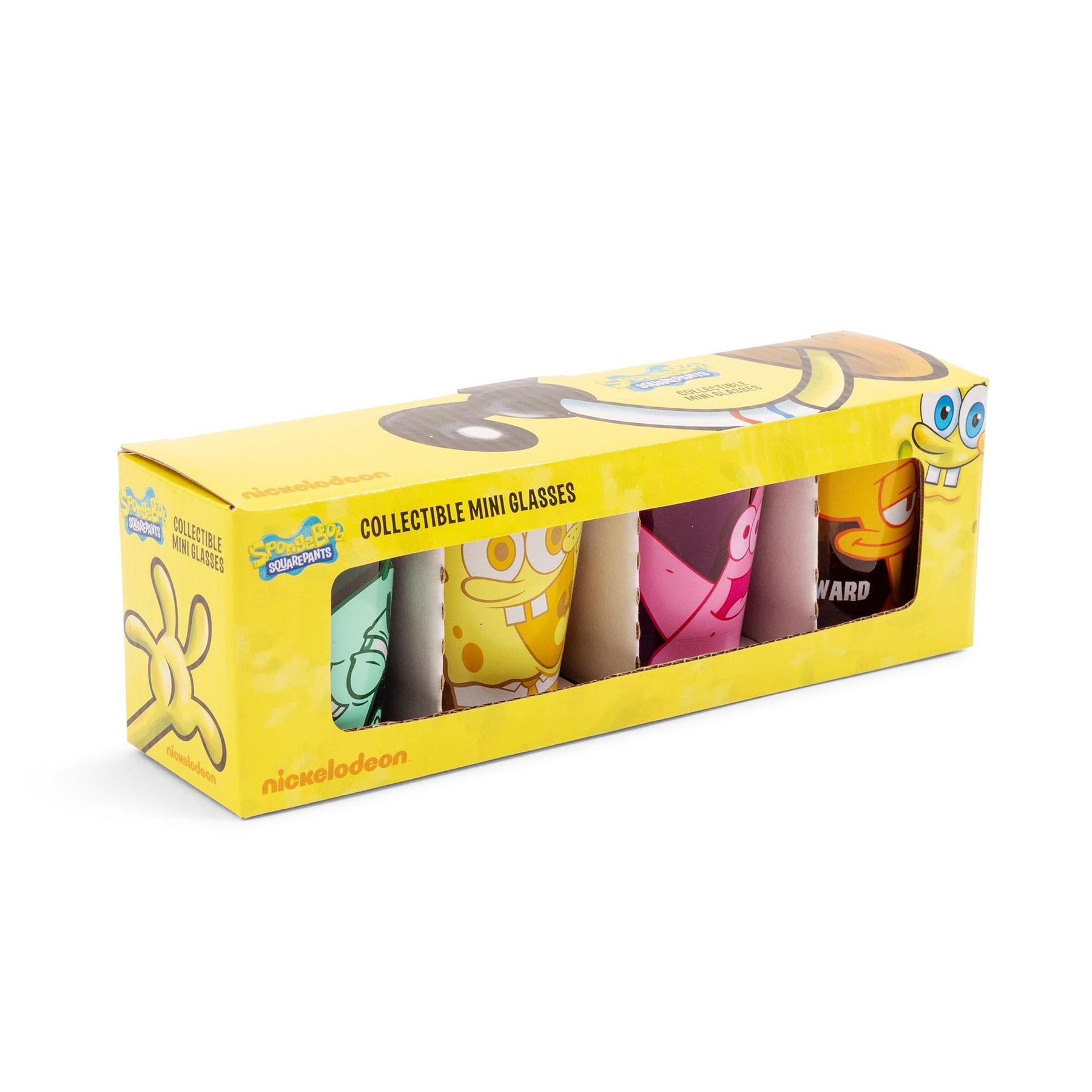 Nickelodeon SpongeBob SquarePants Character 2-Ounce Mini Shot Glasses | Set of 4