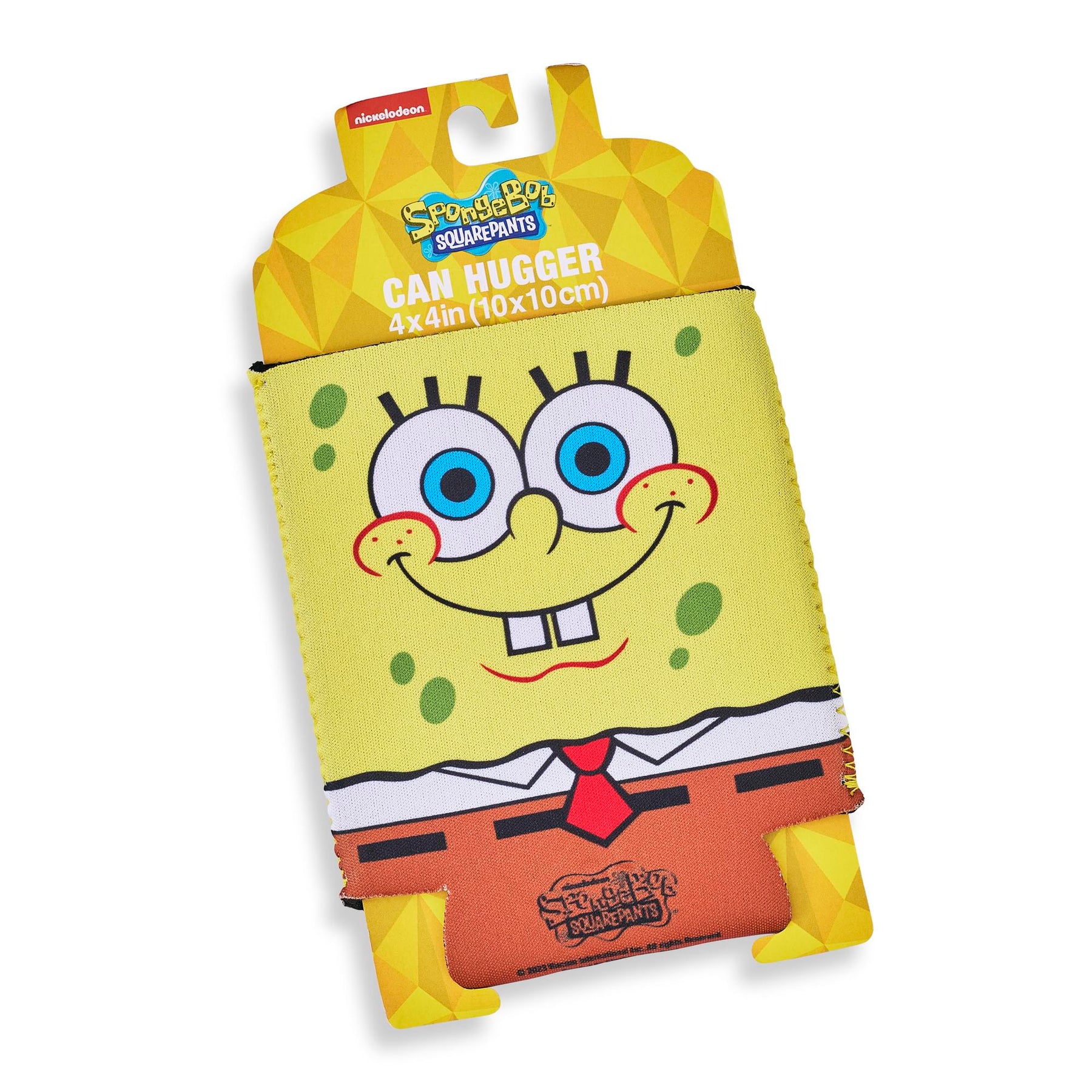Nickelodeon SpongeBob SquarePants Face Foam Can Hugger | 4 x 4 Inches