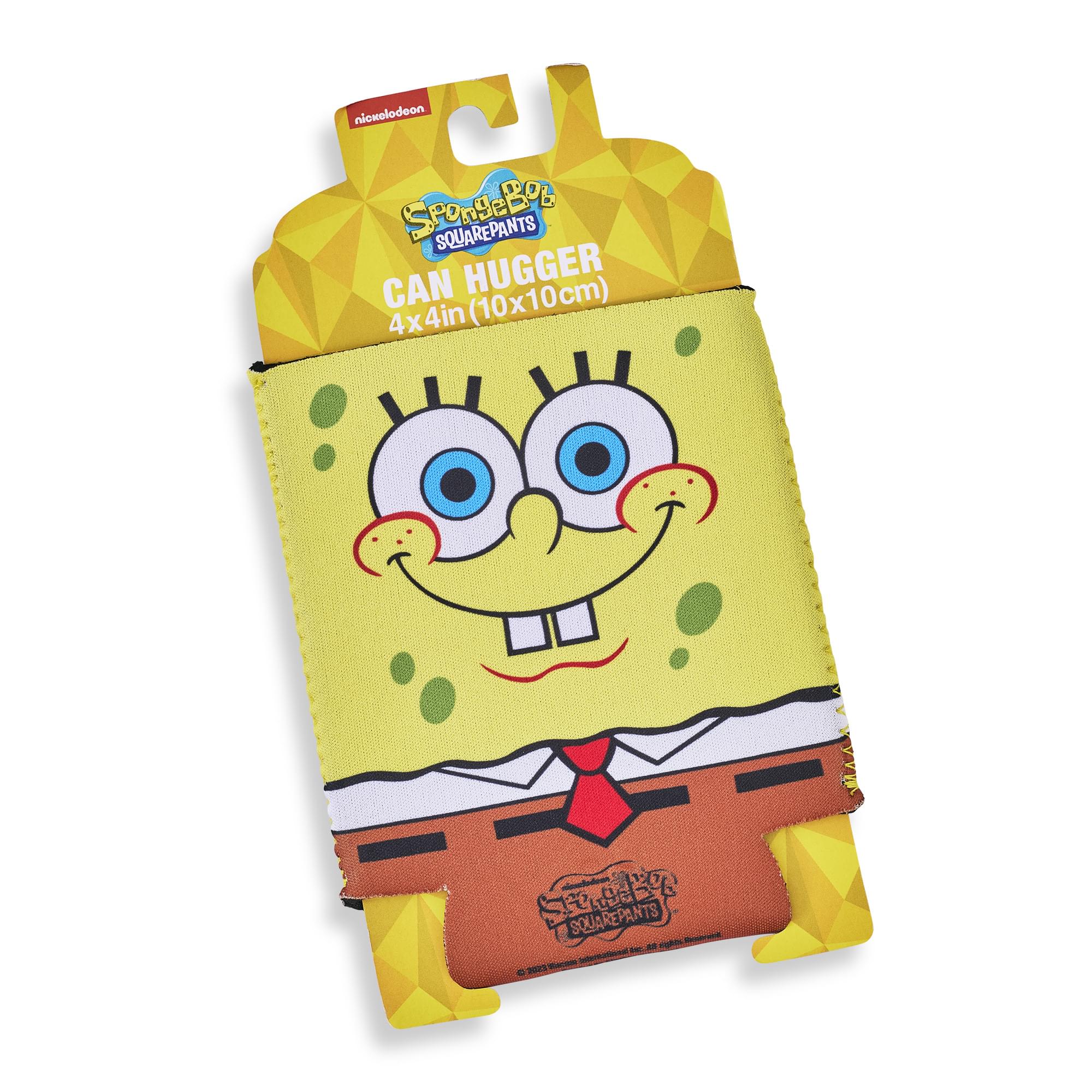 Nickelodeon SpongeBob SquarePants Face Foam Can Hugger | 4 x 4 Inches