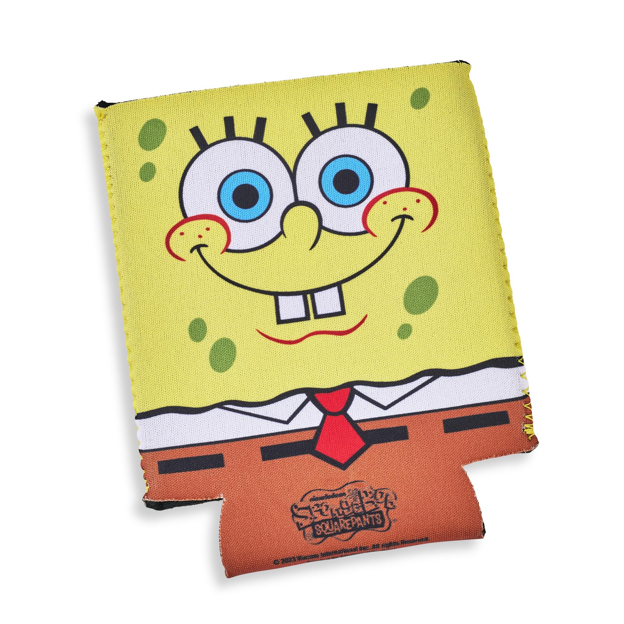 Nickelodeon SpongeBob SquarePants Face Foam Can Hugger | 4 x 4 Inches