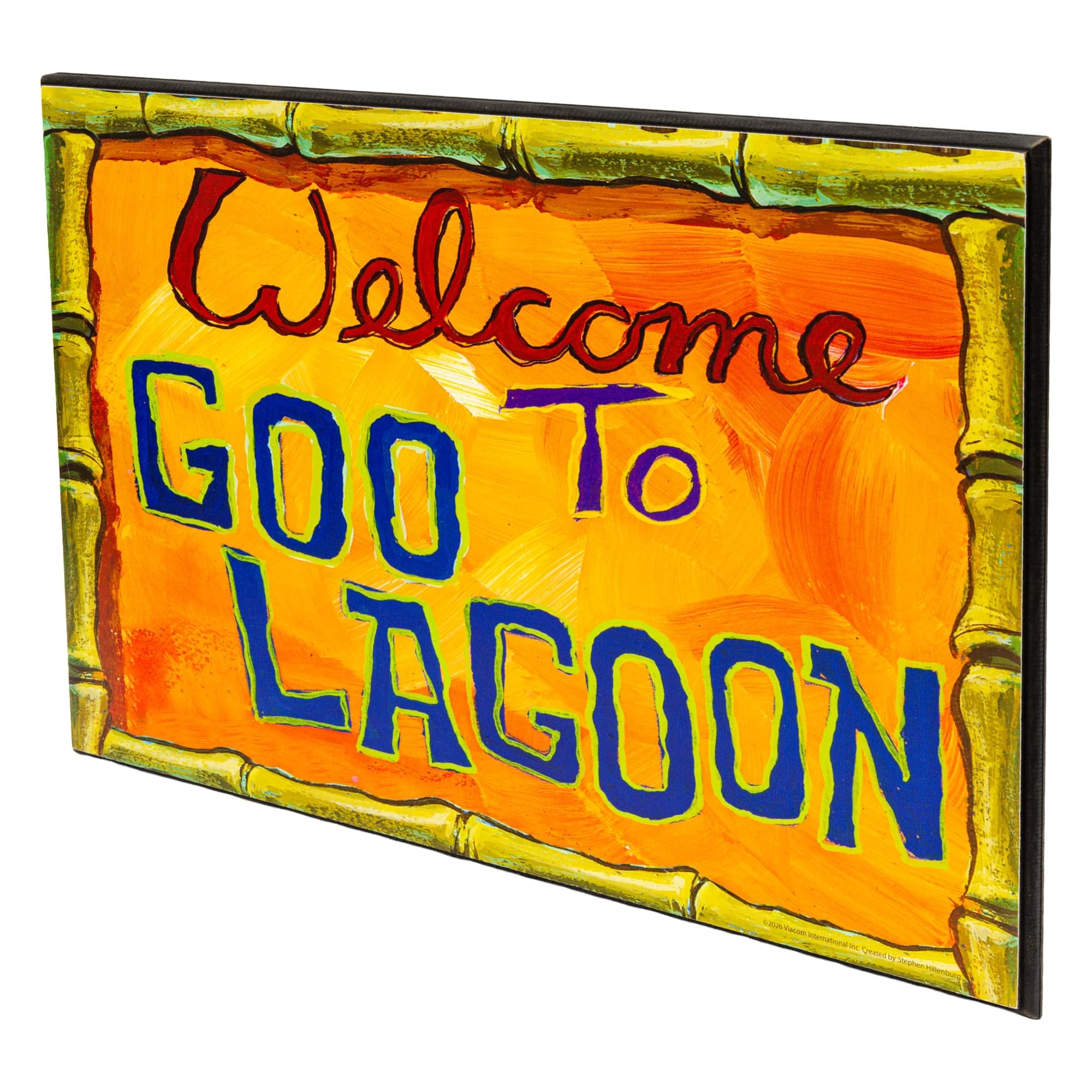 SpongeBob SquarePants "Welcome To Goo Lagoon" MDF Wood Wall Art | 13 x 19 Inches