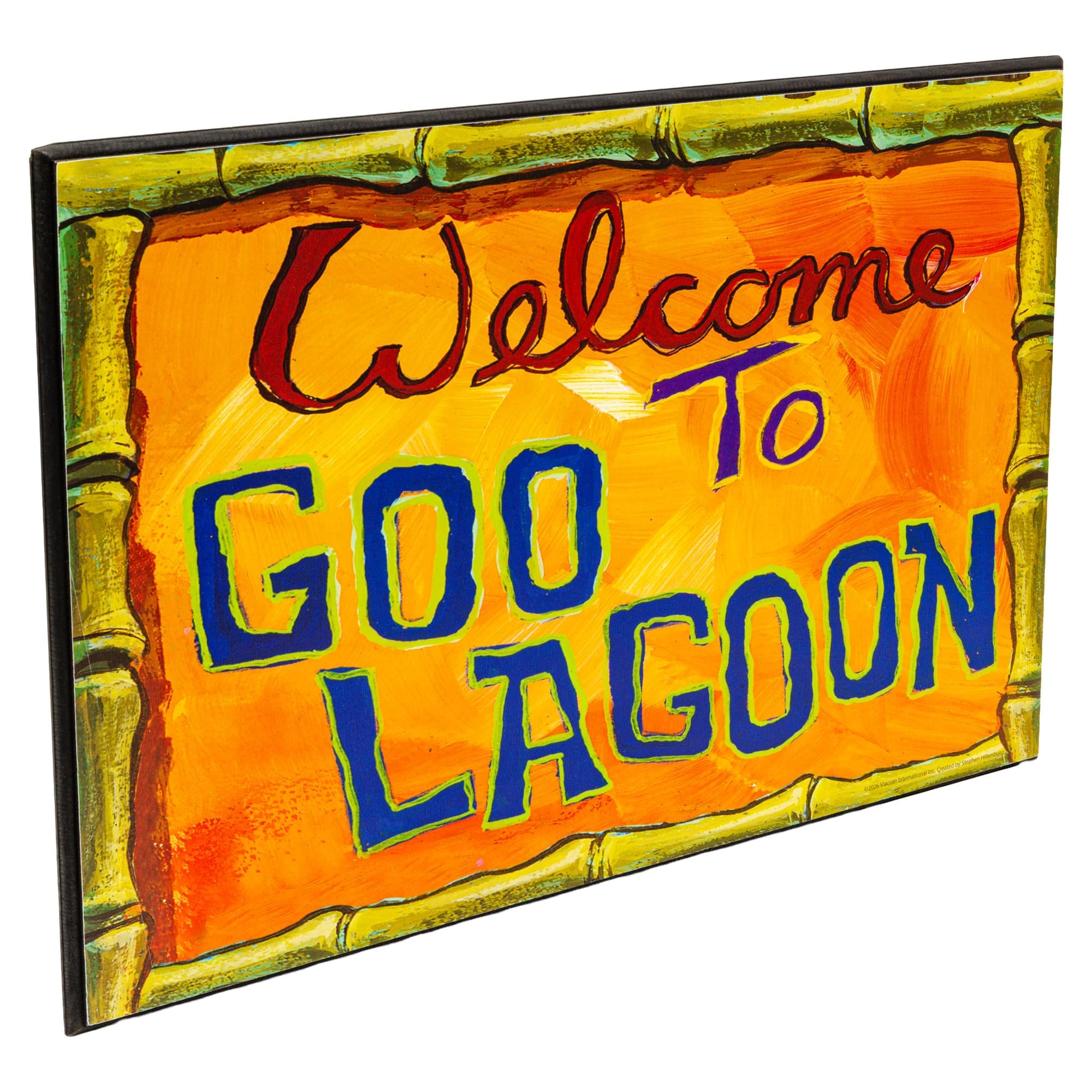 SpongeBob SquarePants "Welcome To Goo Lagoon" MDF Wood Wall Art | 13 x 19 Inches