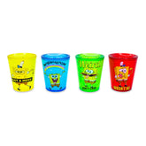 SpongeBob SquarePants Rainbow 1.5-Ounce Plastic Freeze Gel Mini Cups | Set of 4