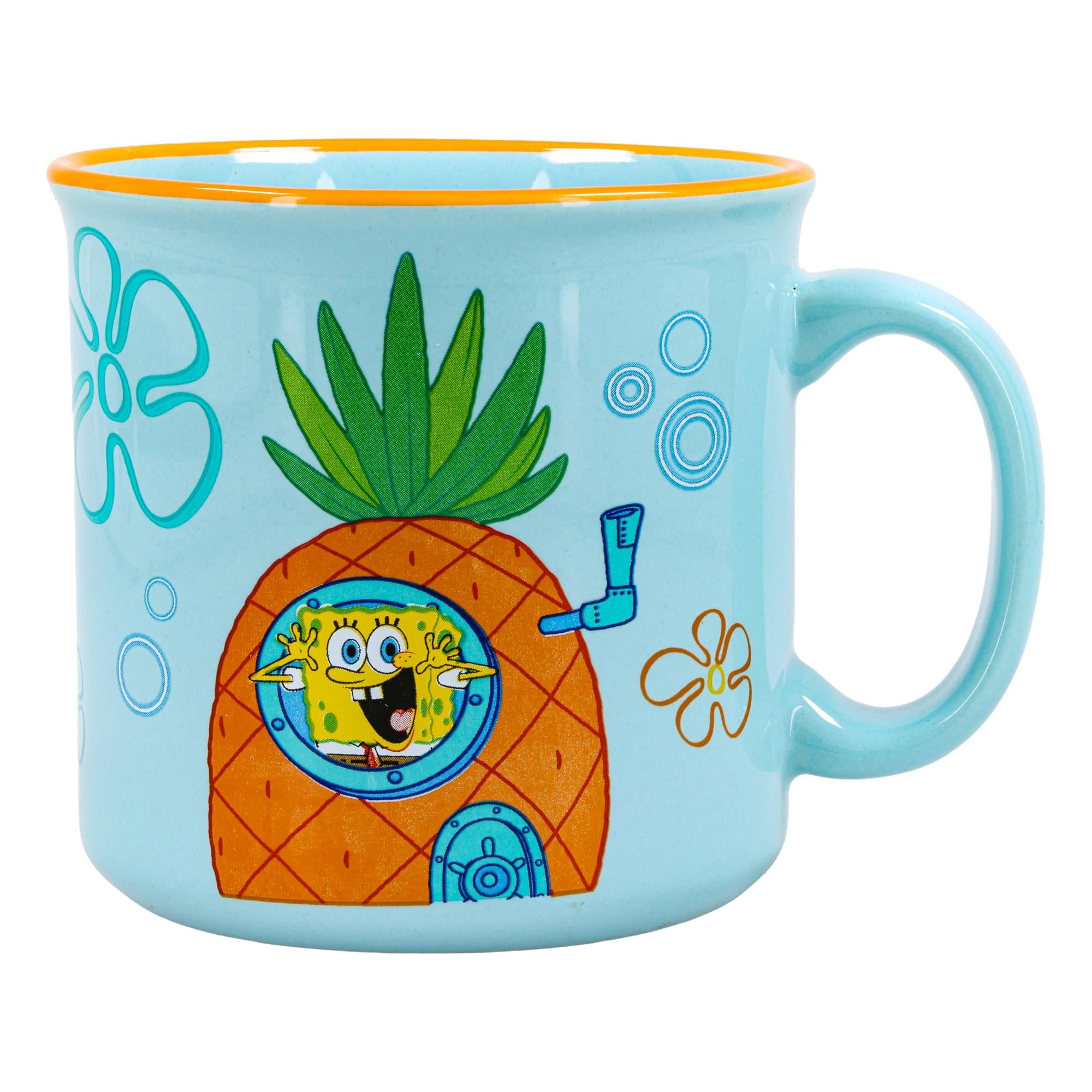 Nickelodeon SpongeBob SquarePants Pineapple Speckled 20-Ounce Ceramic Camper Mug