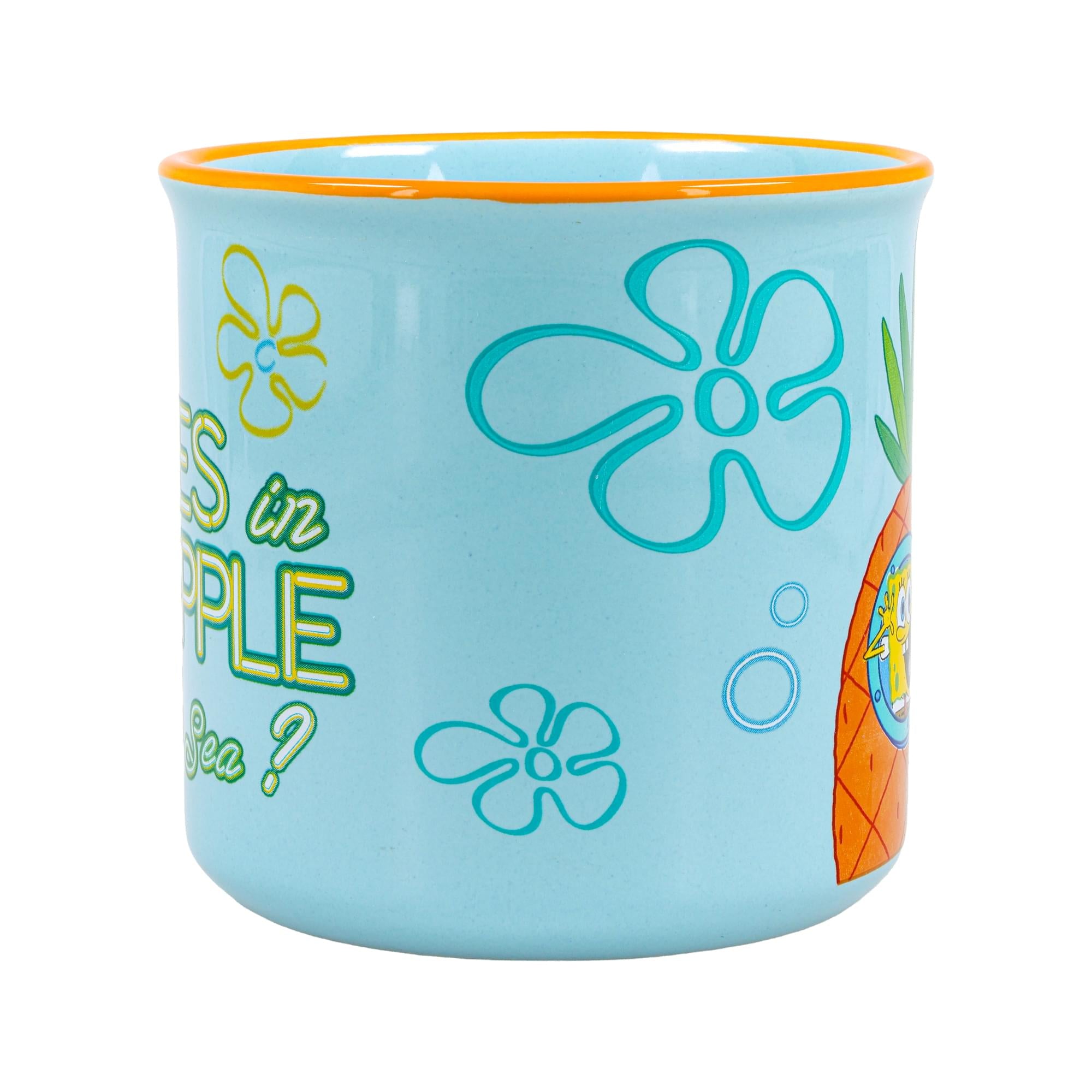 Nickelodeon SpongeBob SquarePants Pineapple Speckled 20-Ounce Ceramic Camper Mug