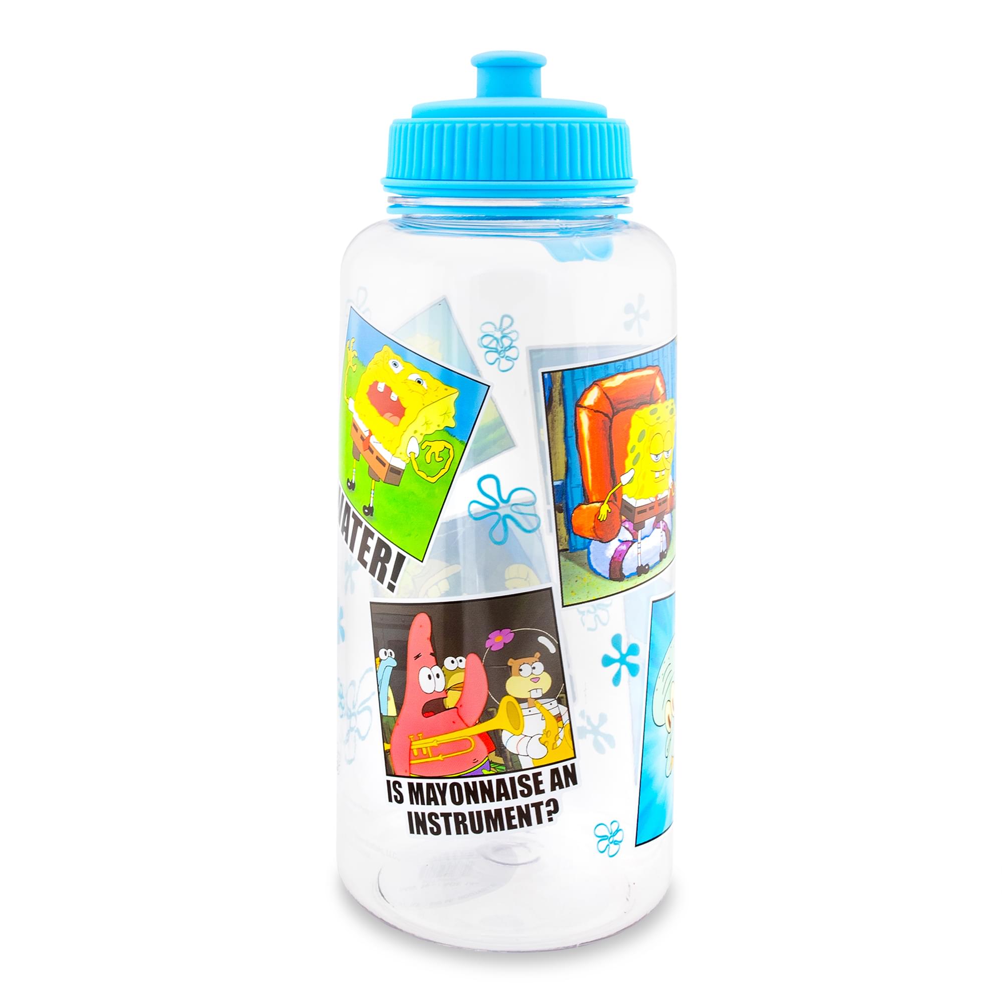 Nickelodeon SpongeBob SquarePants Memes Water Bottle With Sports Cap | 34 Ounces