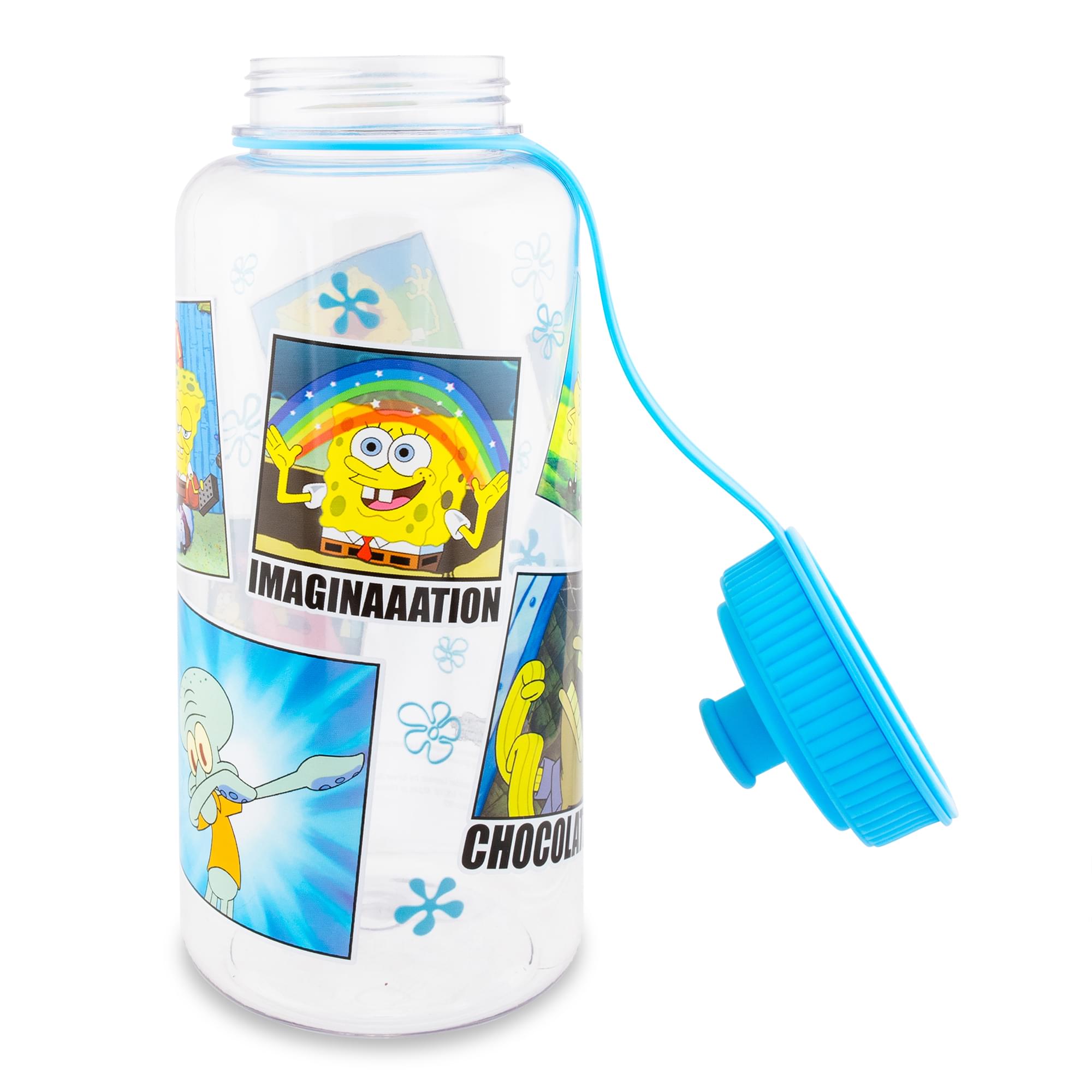 Nickelodeon SpongeBob SquarePants Memes Water Bottle With Sports Cap | 34 Ounces