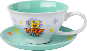 SpongeBob SquarePants 12oz Ceramic Tea Cup and Saucer Set