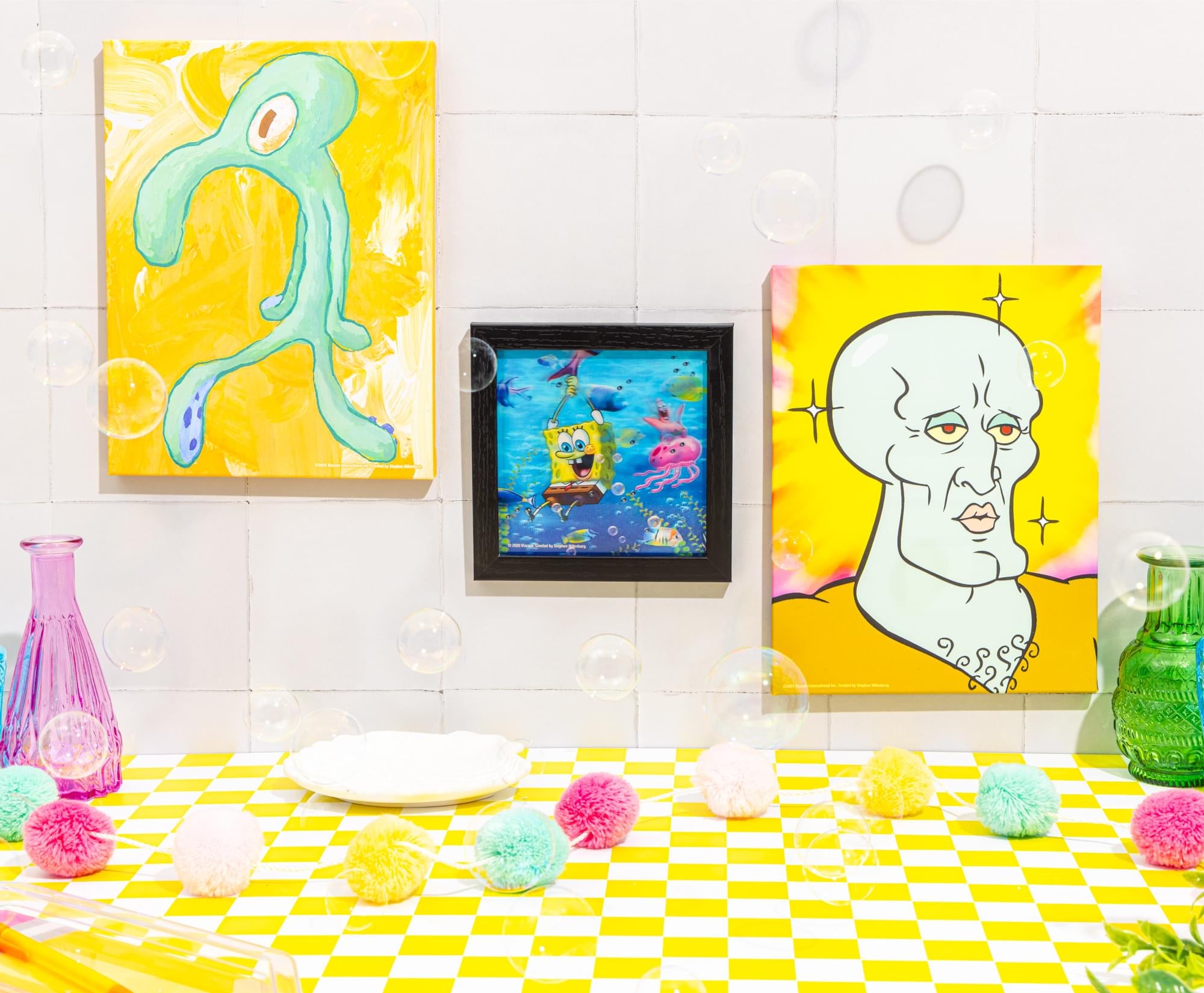 SpongeBob SquarePants Under the Sea Framed Lenticular Wall Art | 6 x 6 Inches