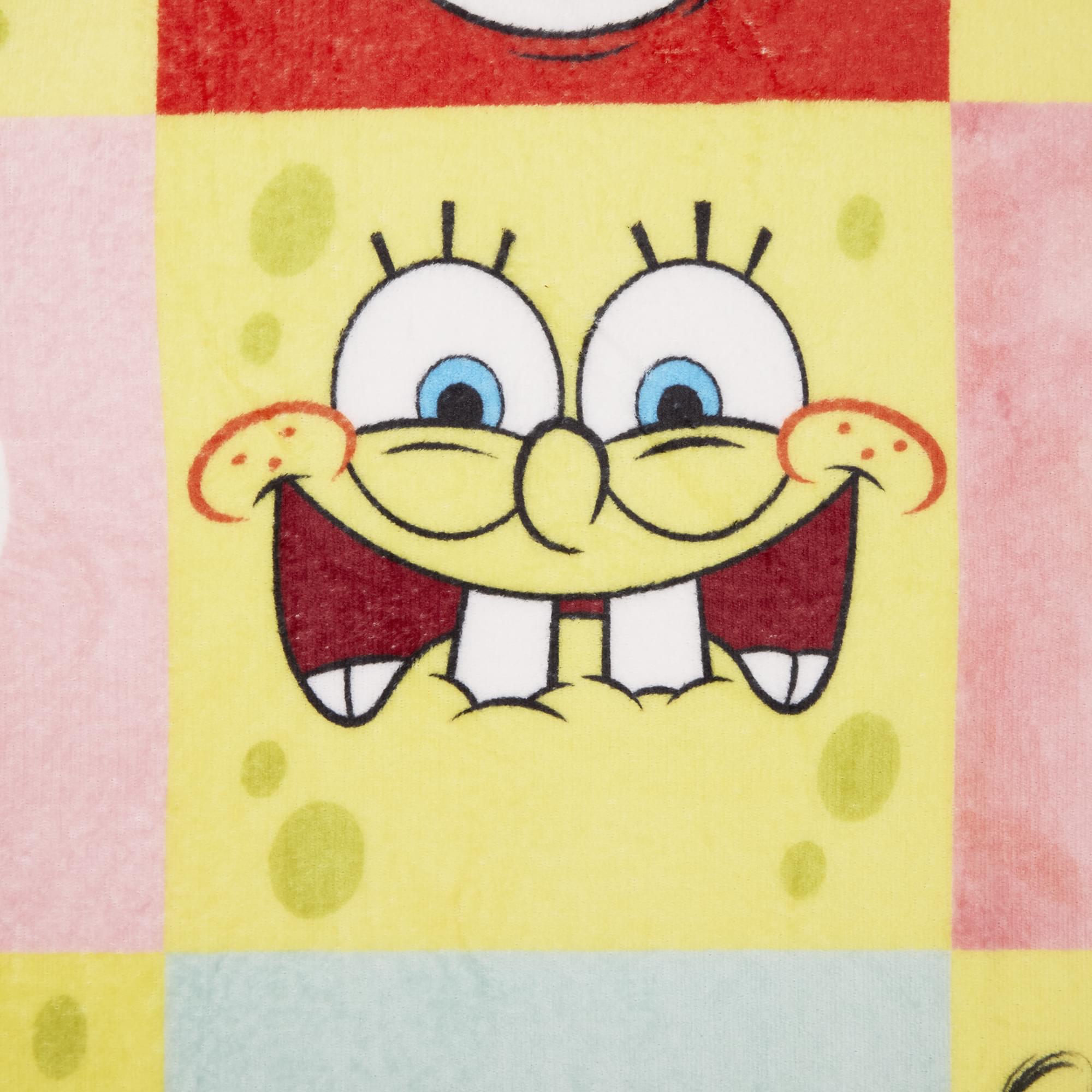 SpongeBob SquarePants Character Faces Fleece Throw Blanket | 45 x 60 Inches