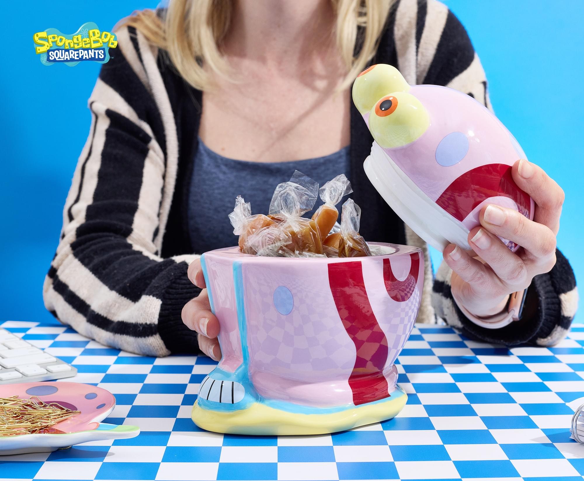 Nickelodeon SpongeBob SquarePants Gary Sculpted Ceramic Snack Jar