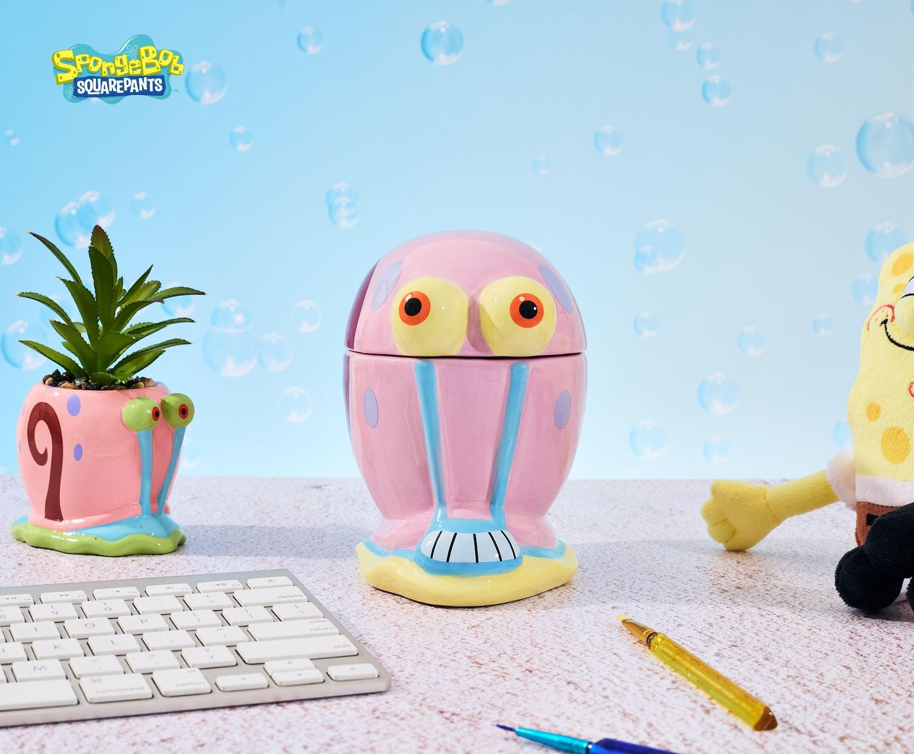 Nickelodeon SpongeBob SquarePants Gary Sculpted Ceramic Snack Jar