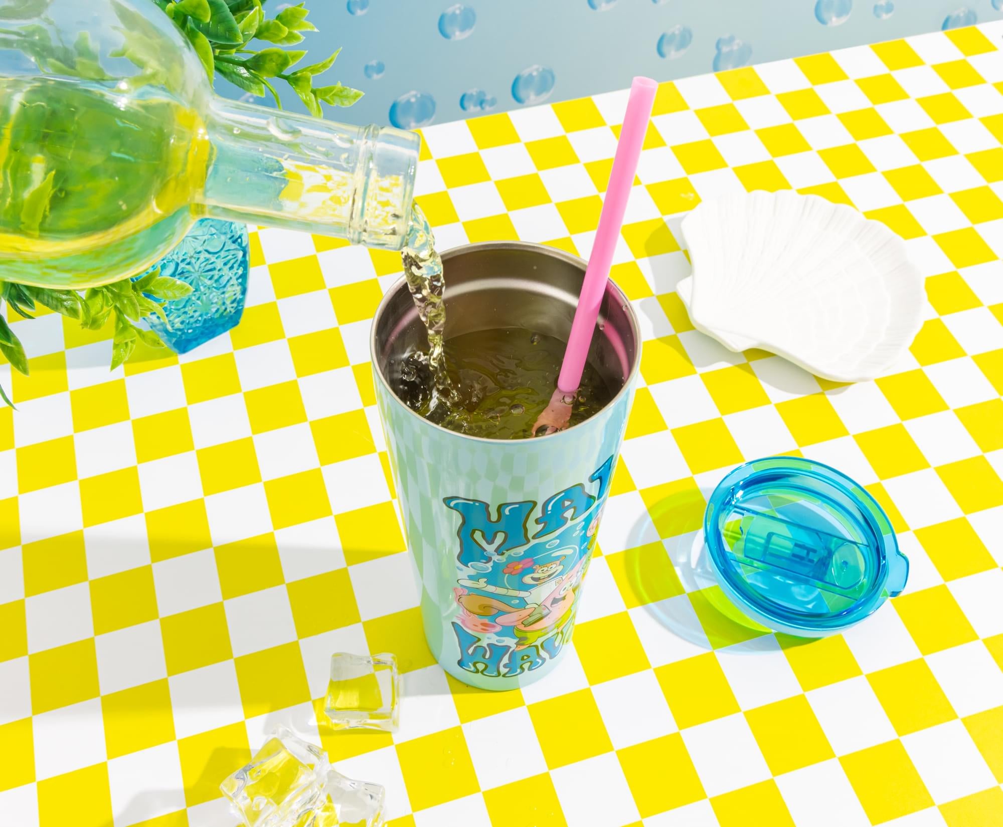 Nickelodeon SpongeBob SquarePants "Make Waves" 22-Ounce Stainless Steel Tumbler