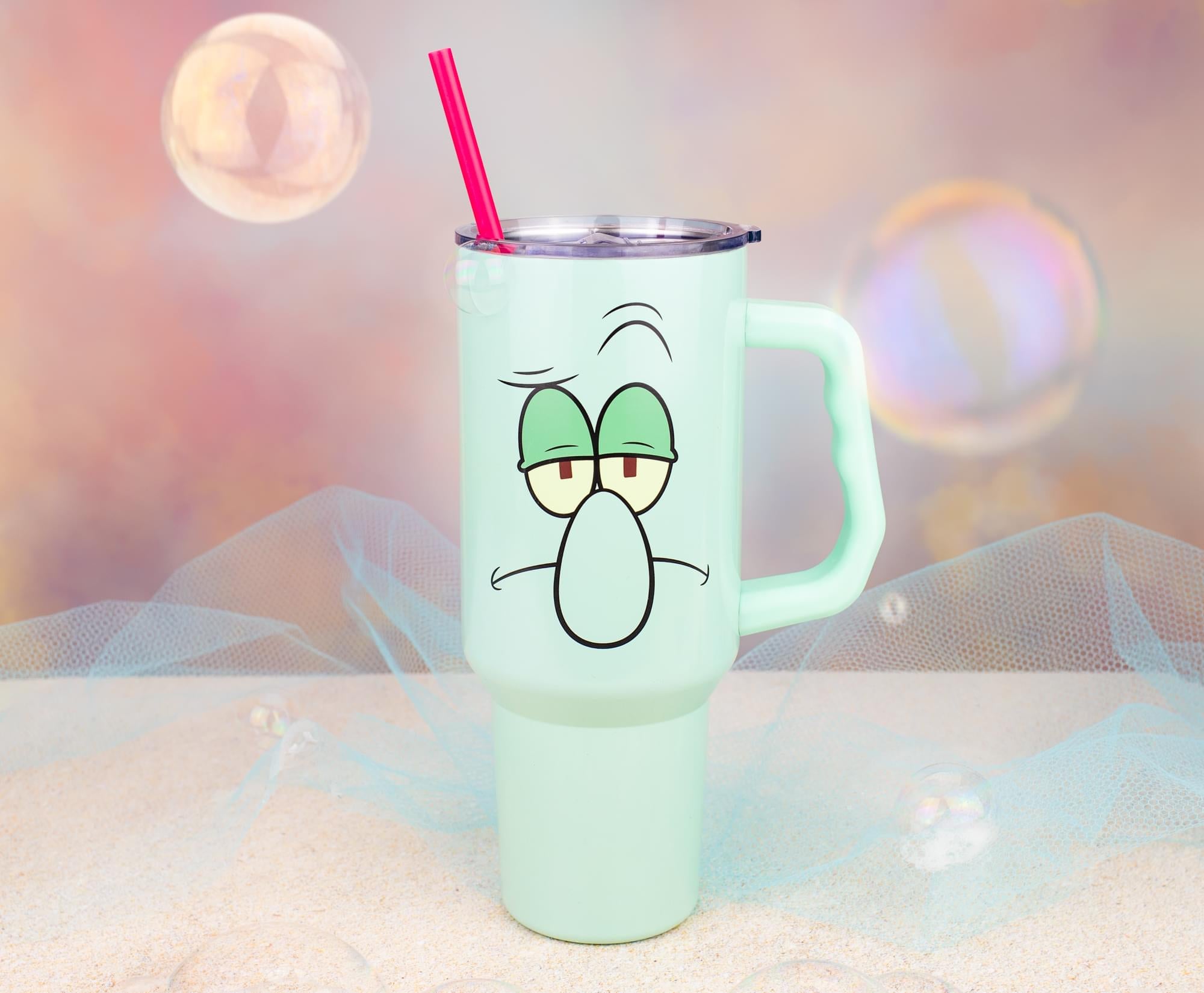 Nickelodeon SpongeBob SquarePants Squidward 40-Ounce Stainless Steel Tumbler