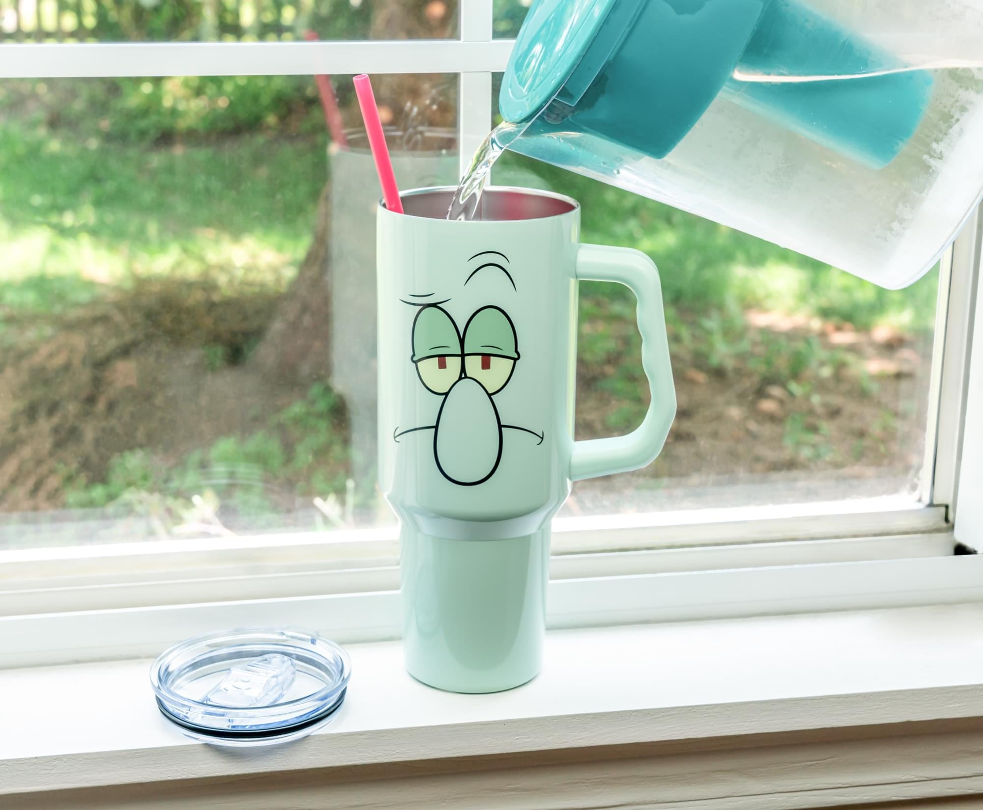 Nickelodeon SpongeBob SquarePants Squidward 40-Ounce Stainless Steel Tumbler