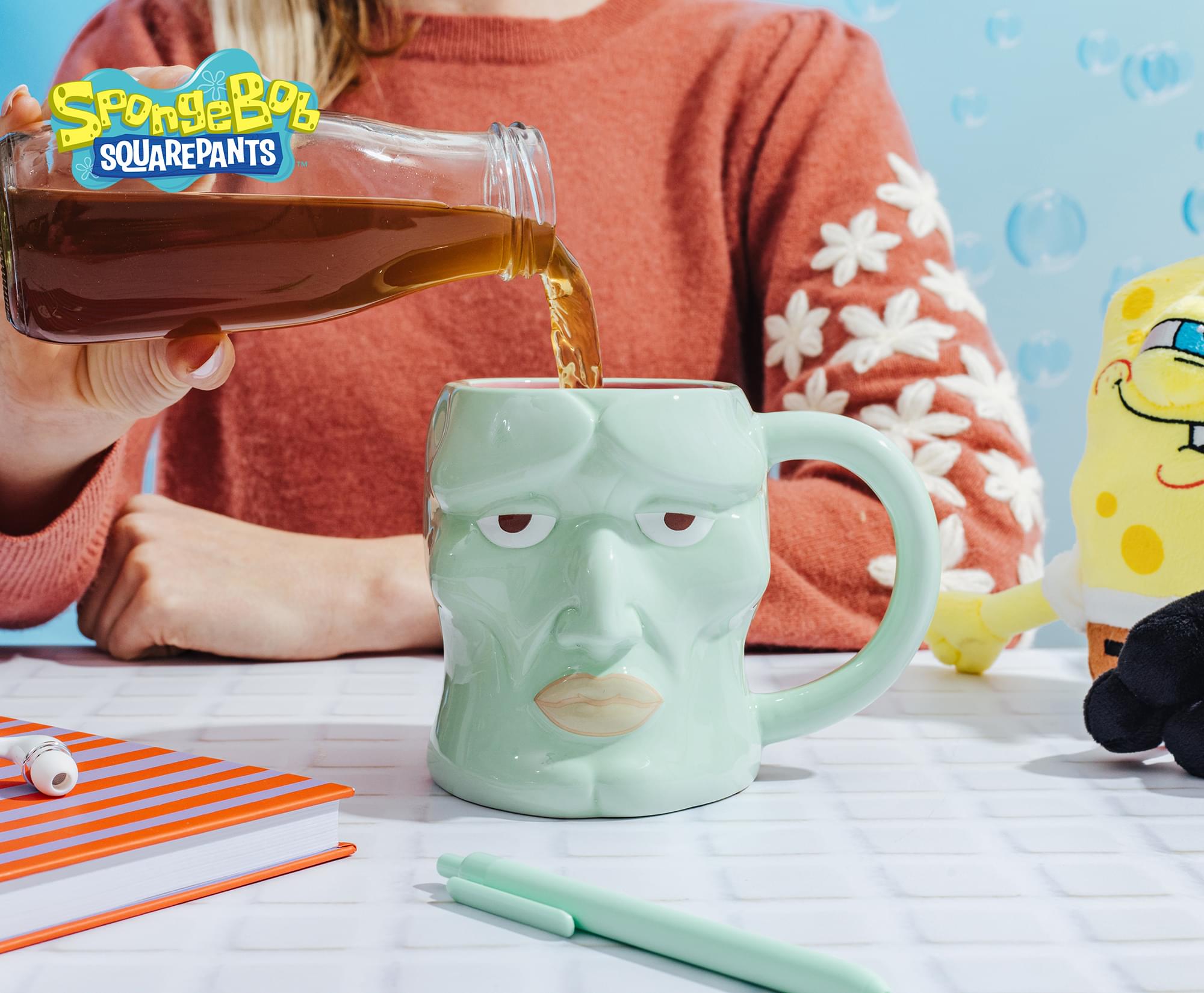 Nickelodeon SpongeBob SquarePants Handsome Squidward 20-Ounce Sculpted Ceramic Mug