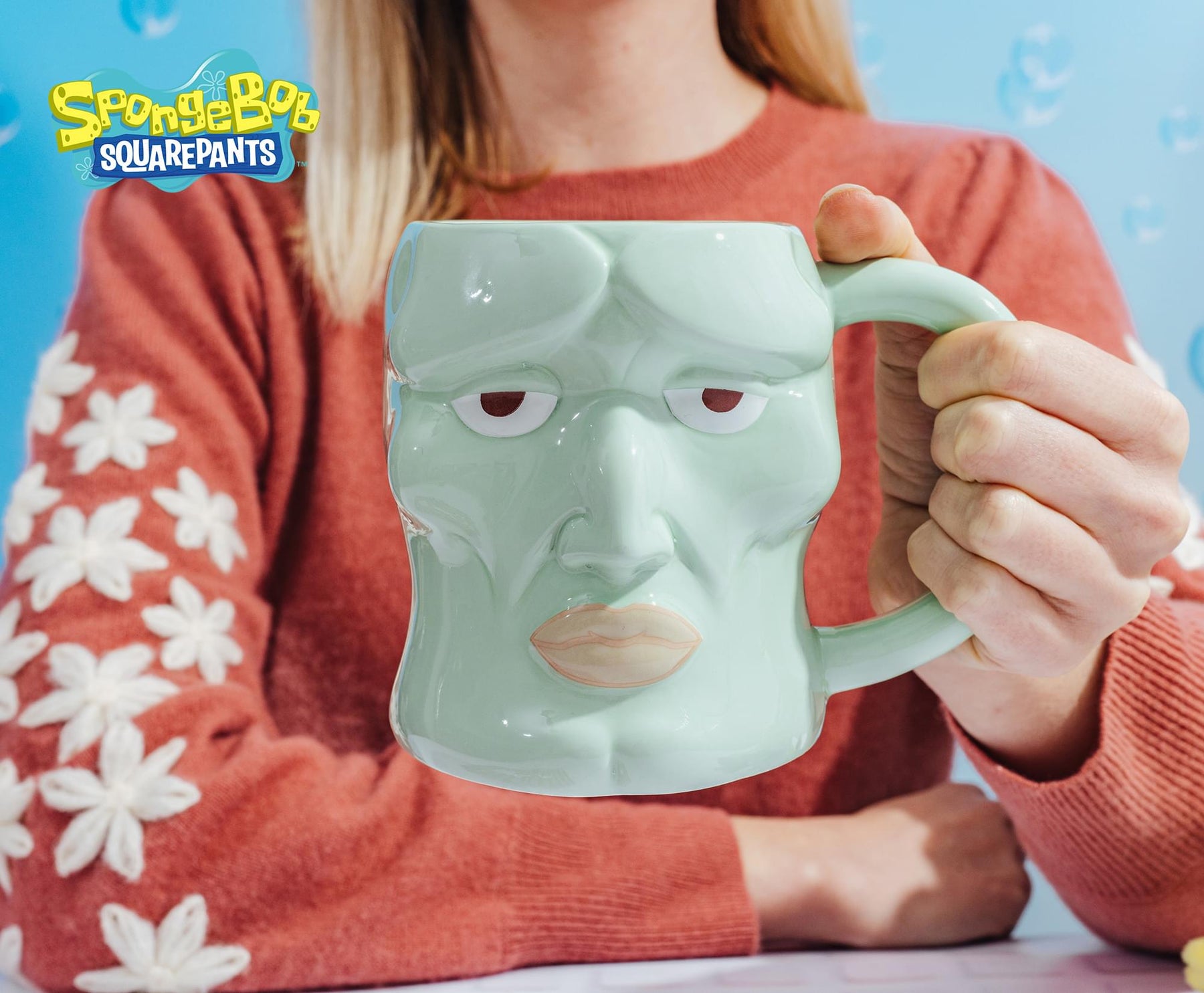 Nickelodeon SpongeBob SquarePants Handsome Squidward 20-Ounce Sculpted Ceramic Mug